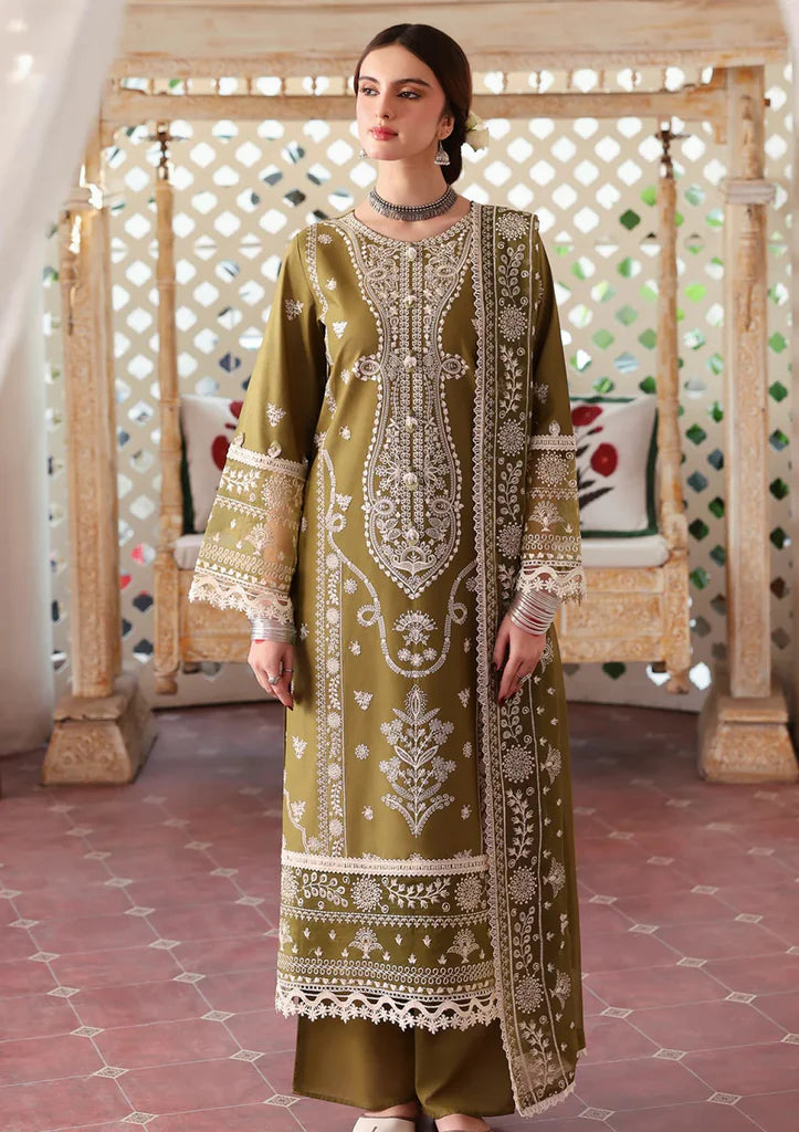 3pcs Aneelas Mehndiya heavy lawn