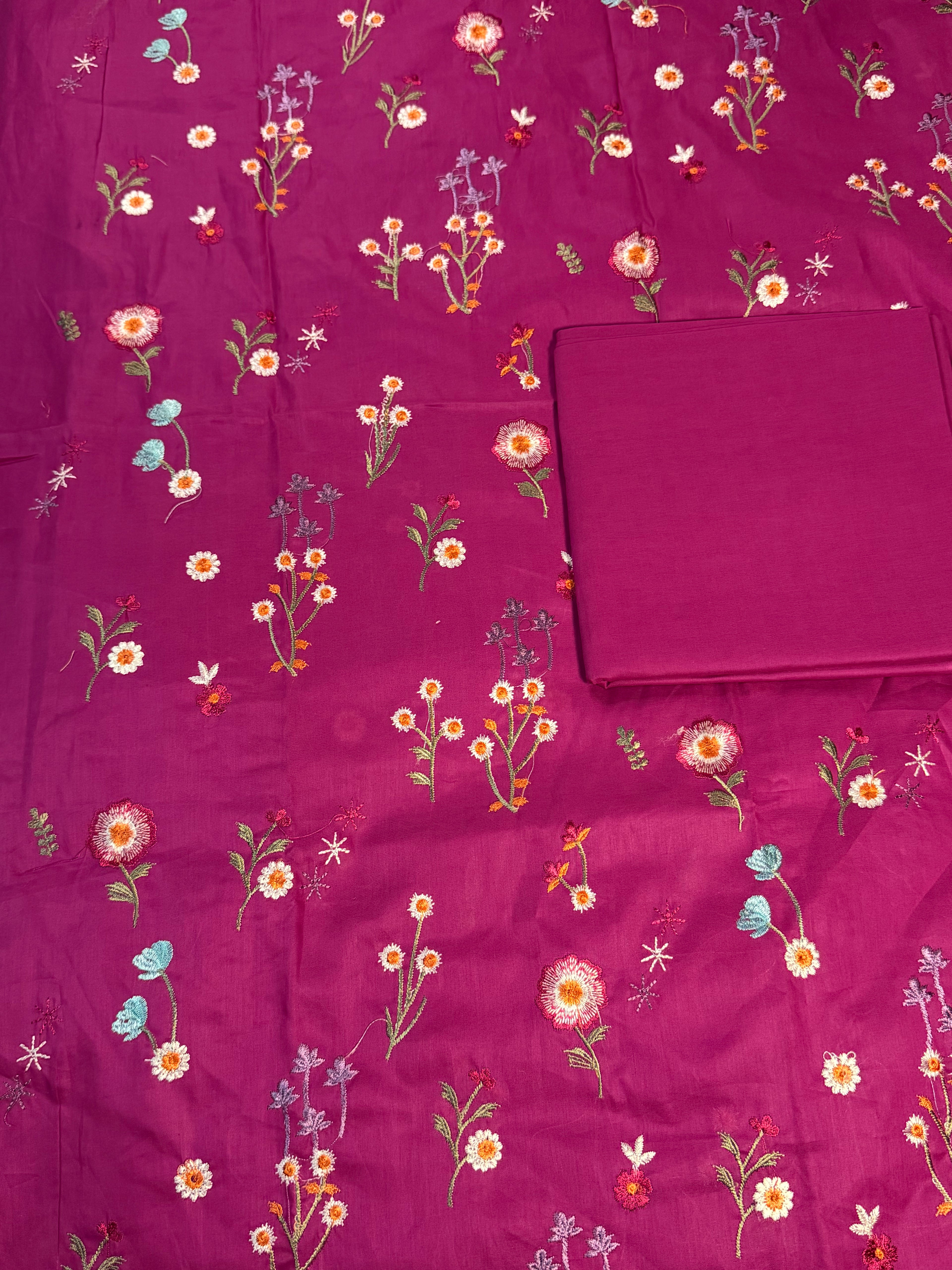 2pcs Indian Boti Viral Emb lawn
