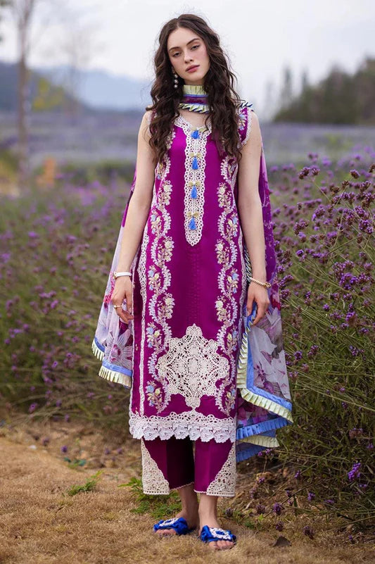 3pcs Mushq Shocking Pink lawn