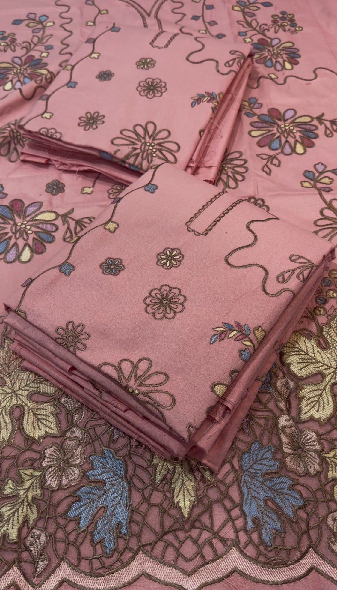3pcs Dhanak Nia Mia Baby Pink Laser multi