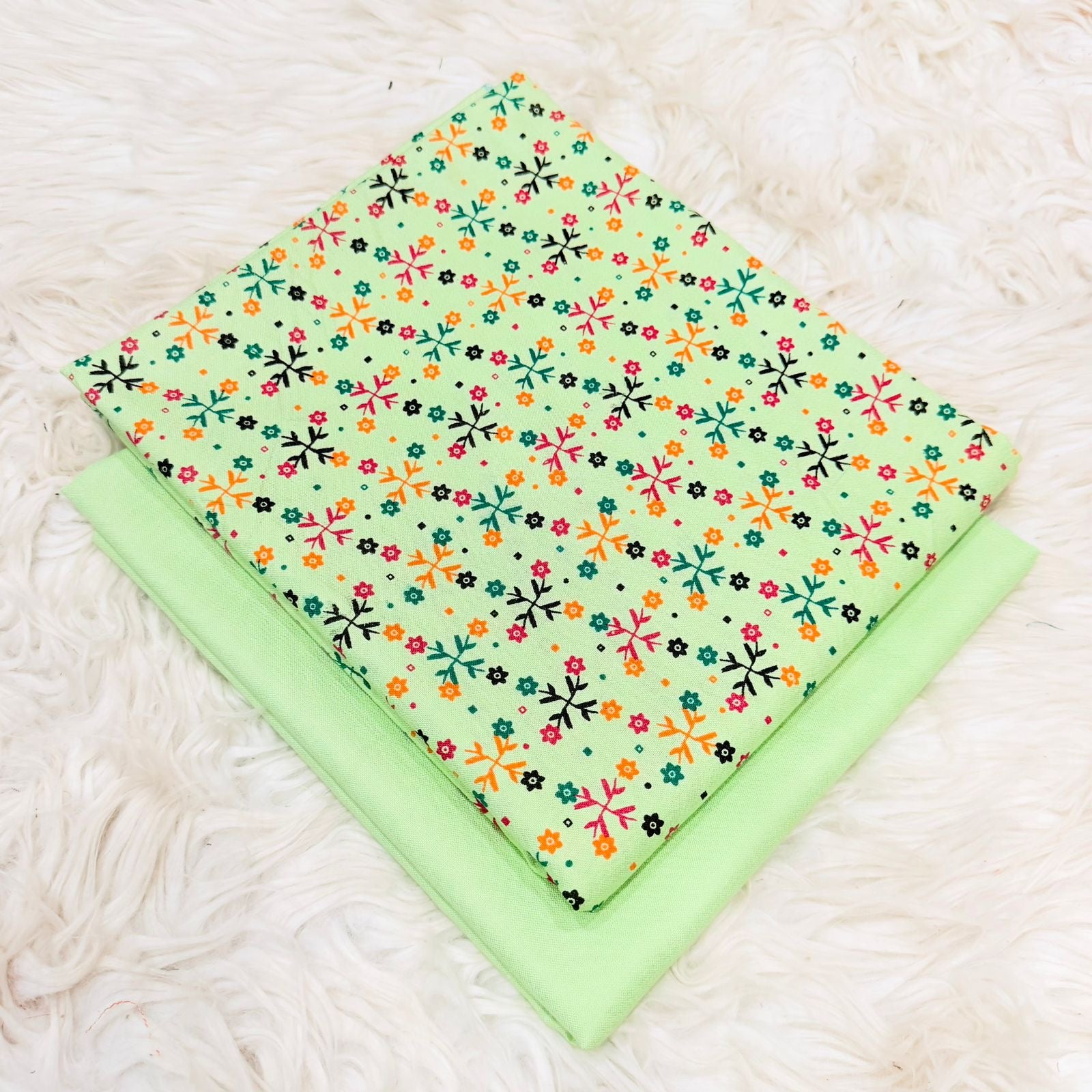 2pcs Printed Dhanak Pinterest