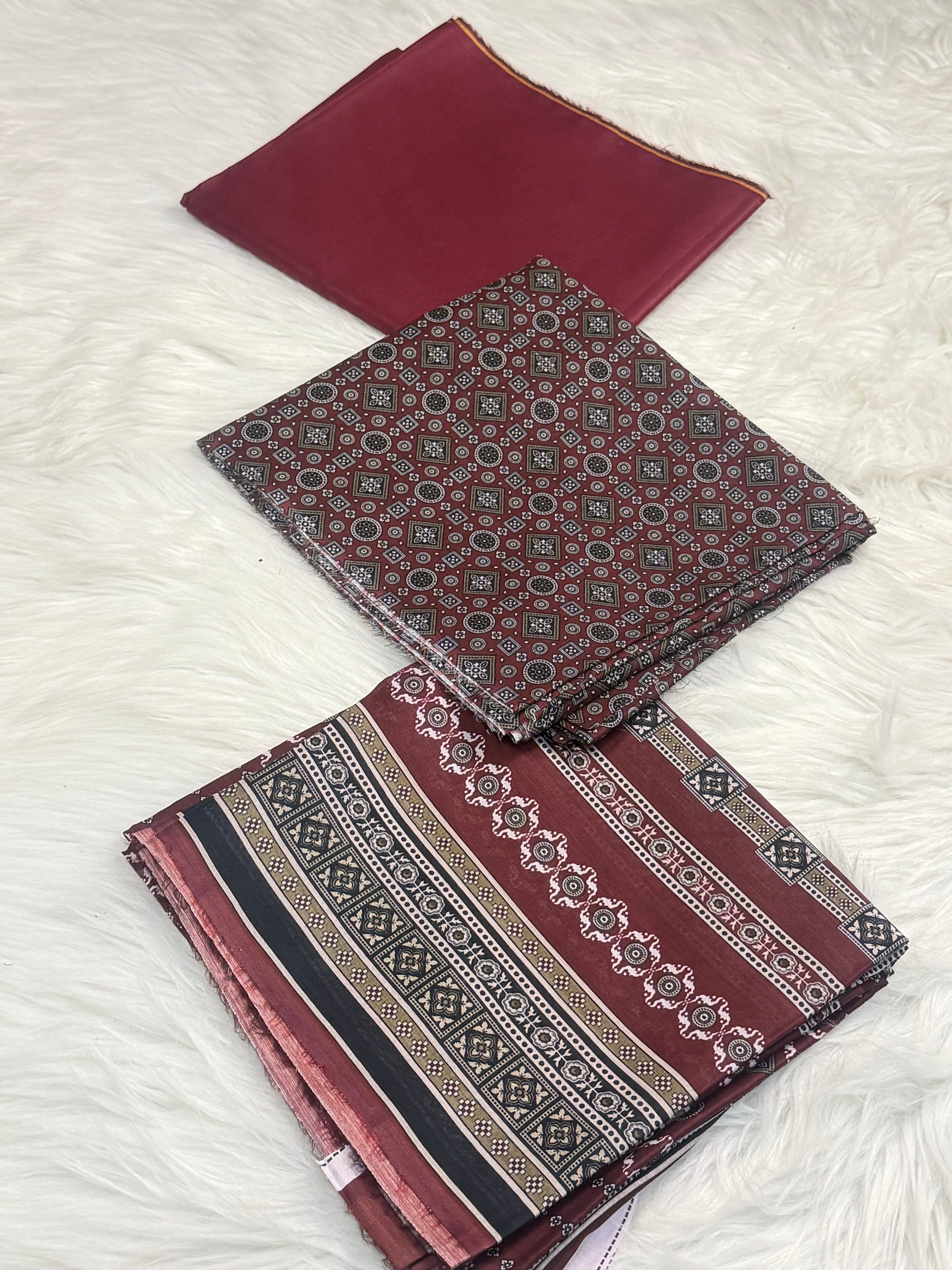 3pcs Alkaram print lawn D-08