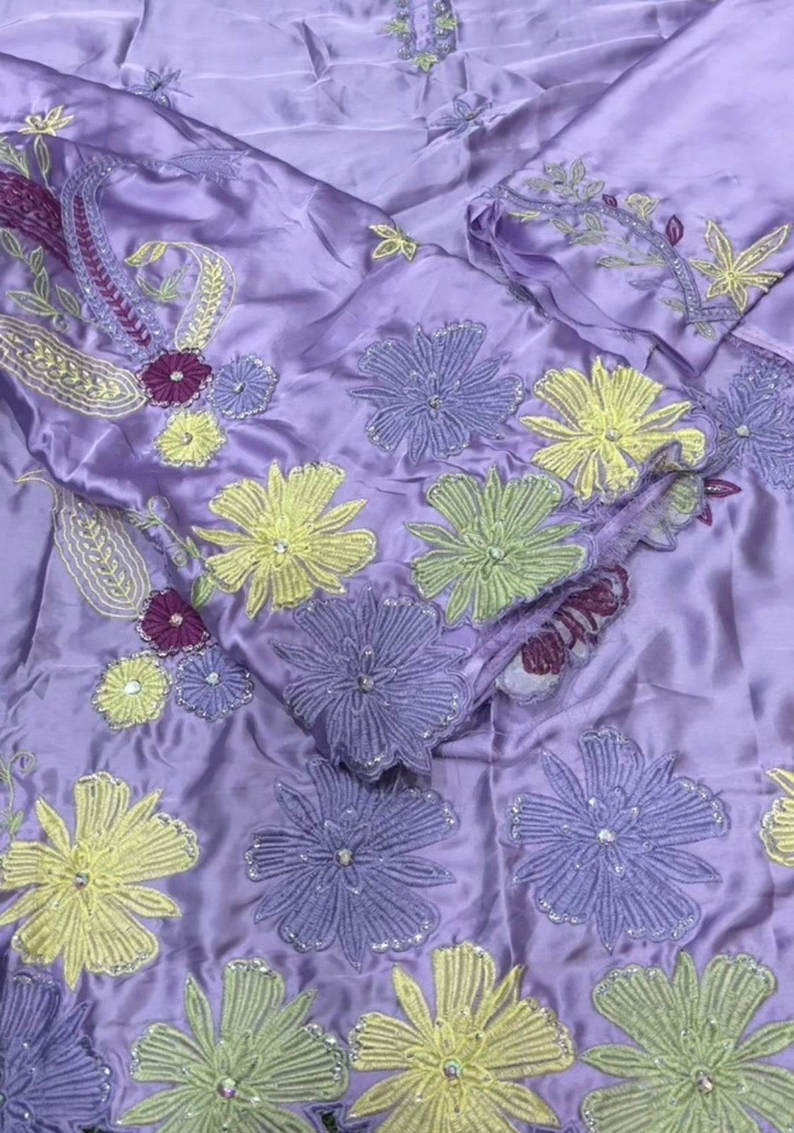 2pcs Silk Cotton Candy Lilac