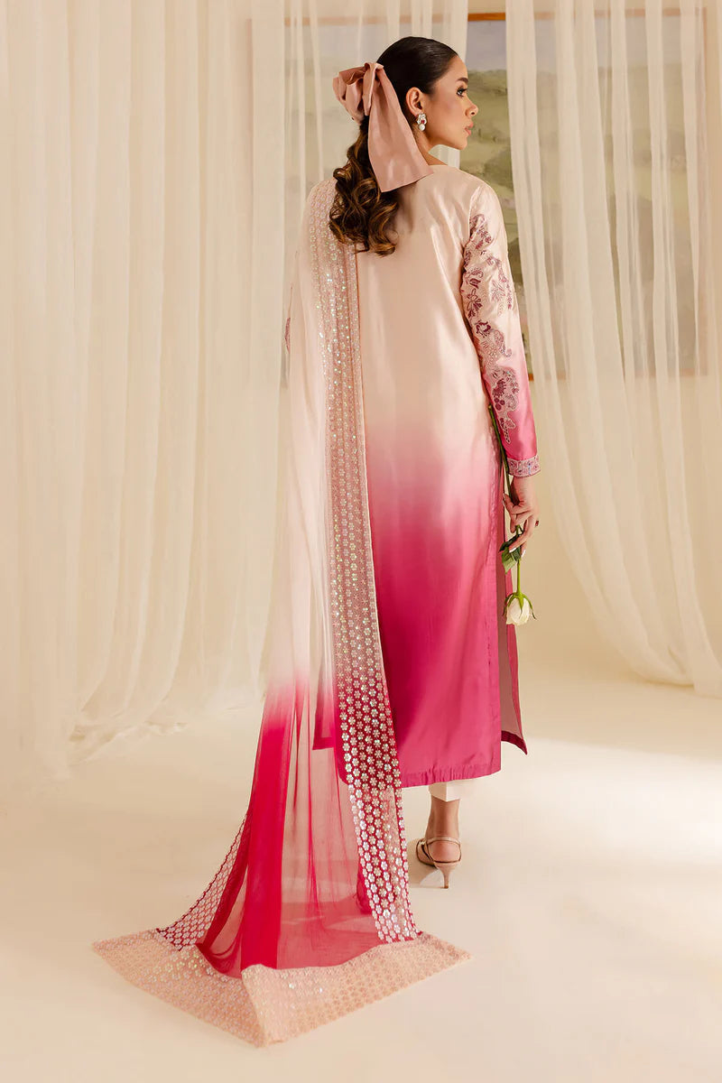 3pcs Nureh Pink Die Tie lawn