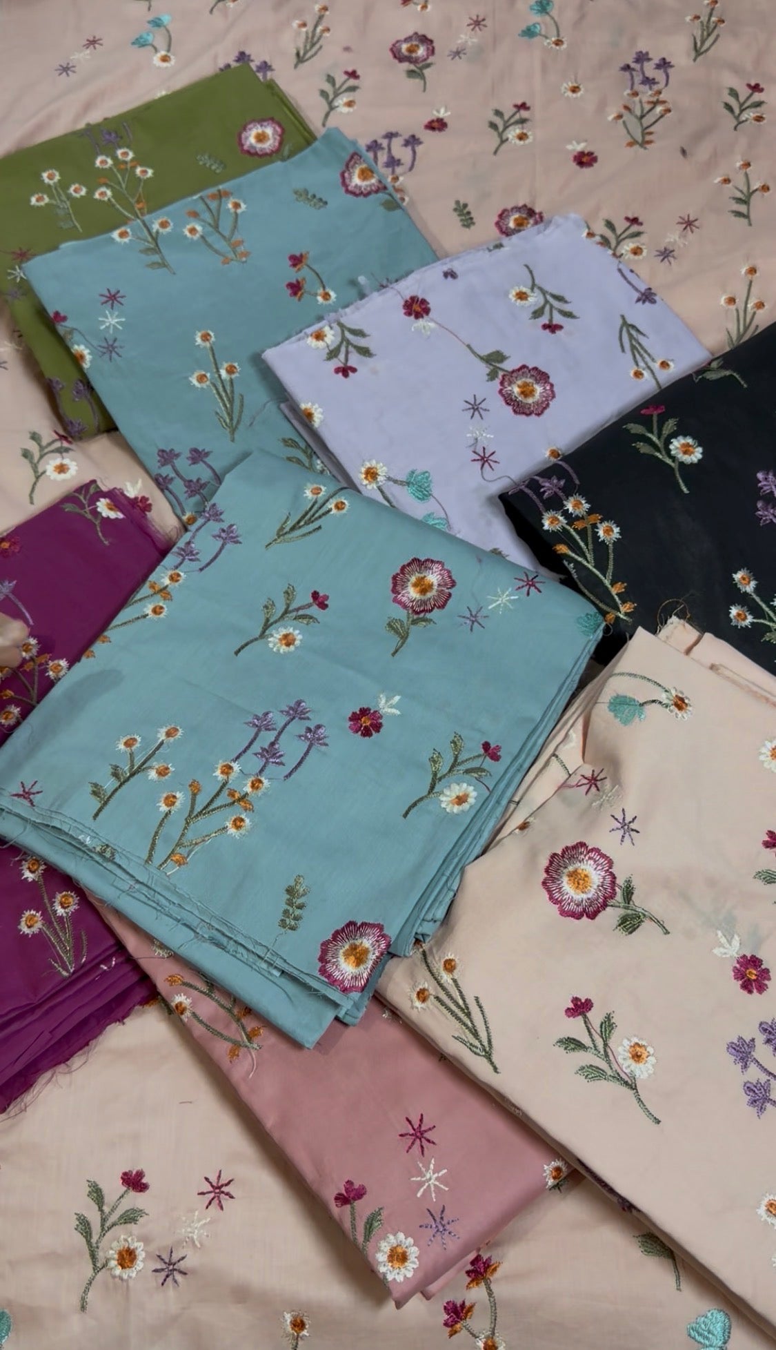 2pcs Indian Boti Viral Emb lawn