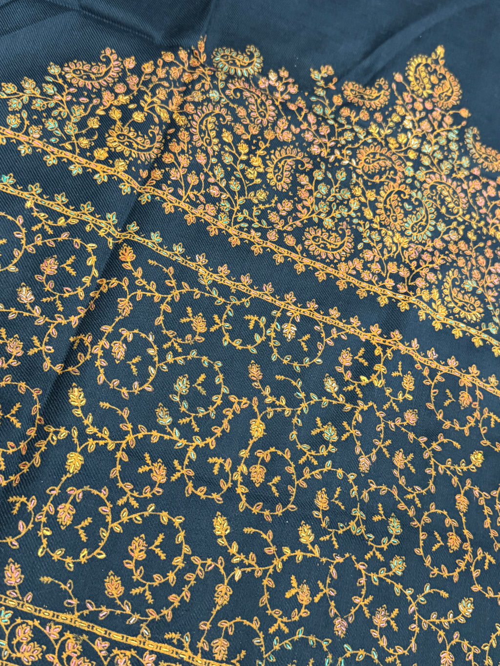 3pcs Kashmiri Handmade Dark blue