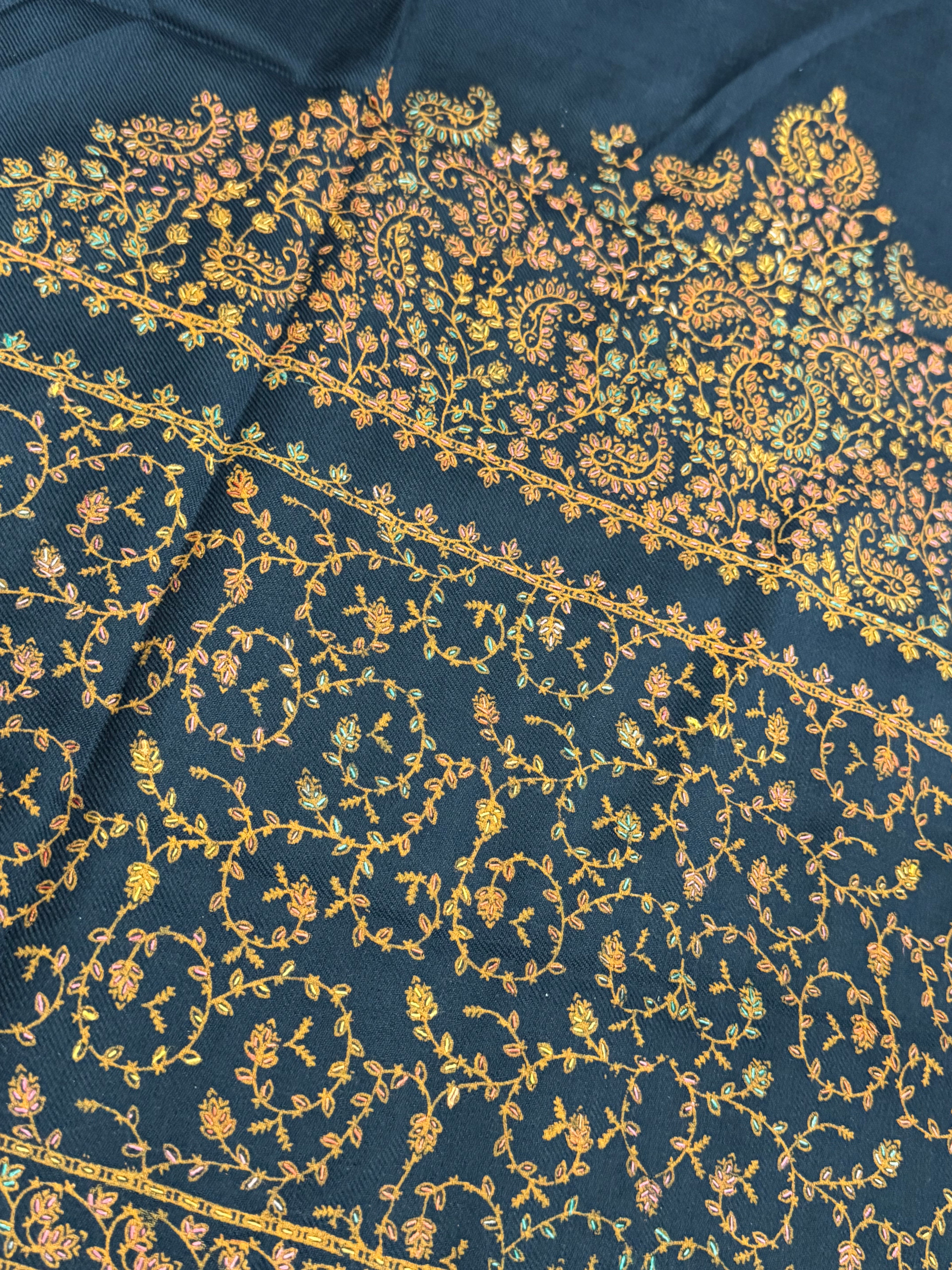 3pcs Kashmiri Handmade Dark blue