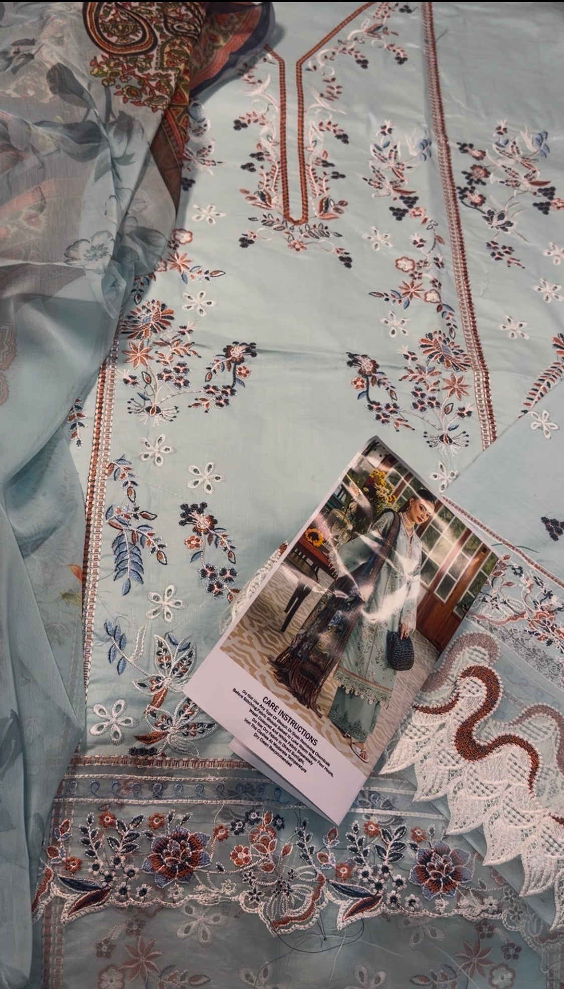 3pcs Aqua Zara Shahjhan lawn