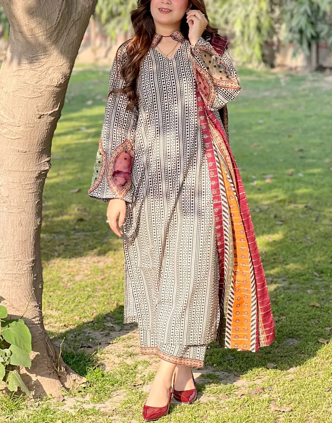 3pcs Binsaeed Same shirt Trouser lawn
