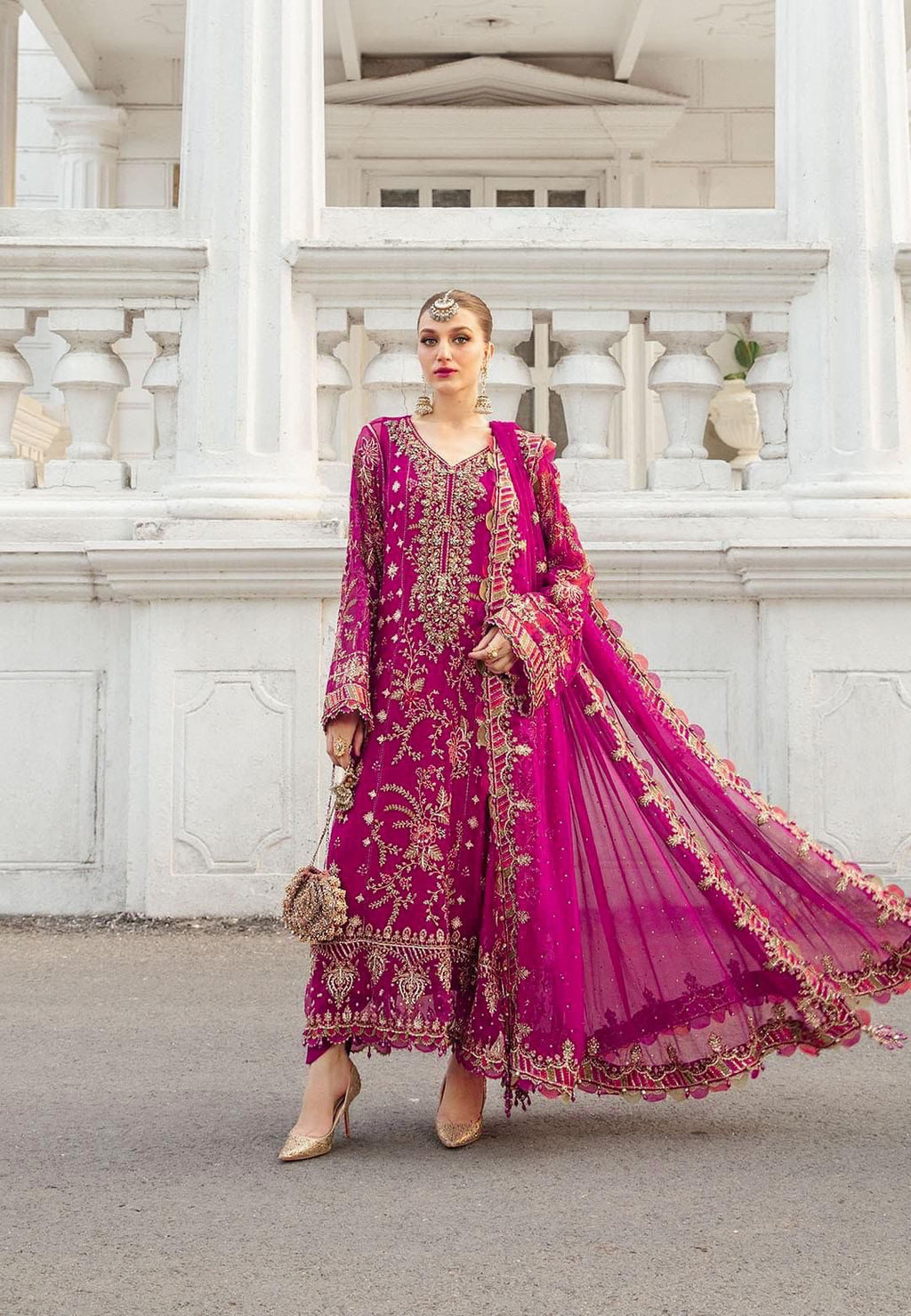 Maria B chiffon Emrboidery wedding collection