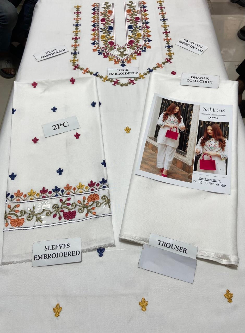 2pcs Maryam perwaiz Embroidered