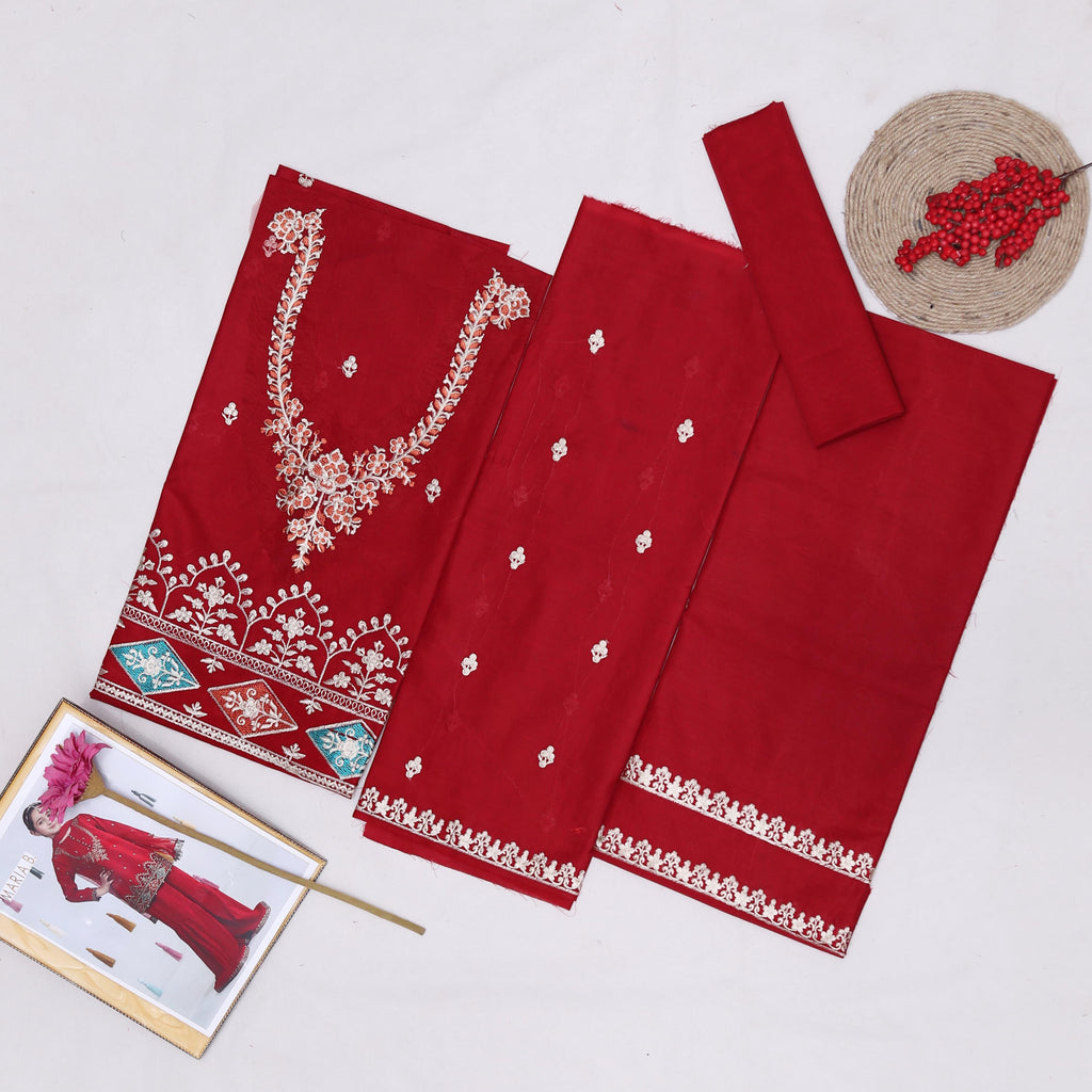 2pcs Kids Gajri Color lawn