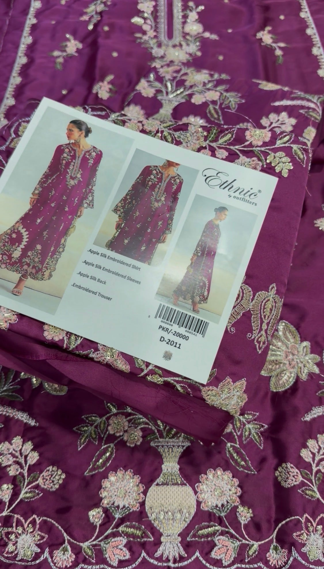 2pcs Jamni Silk Ethnic Long Kaftan