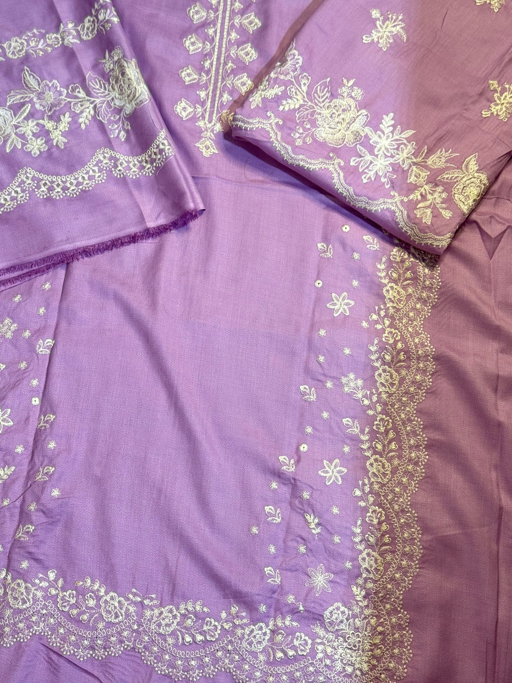 3pcs Zara Shahjhan lilac dhanak