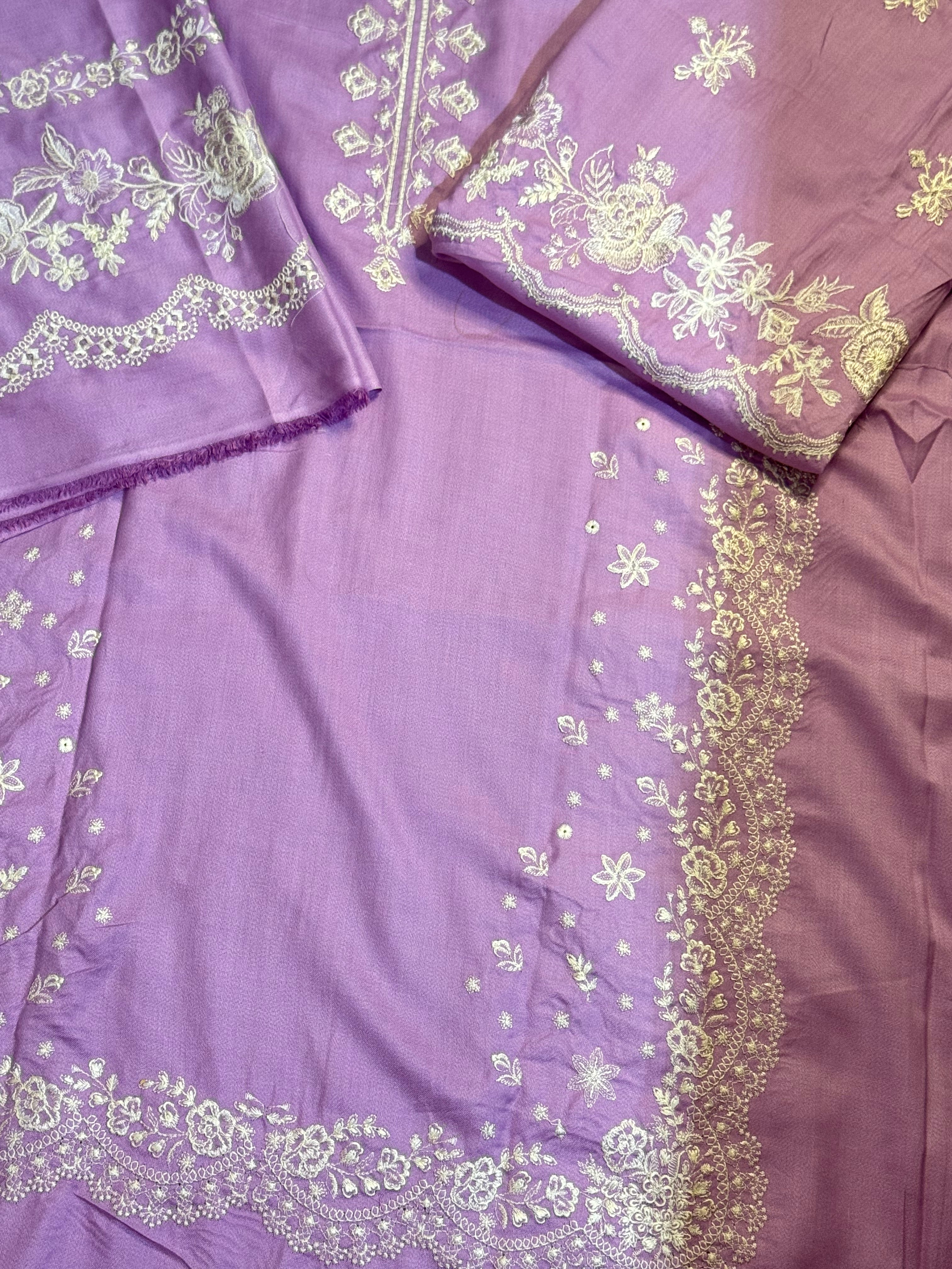 3pcs Zara Shahjhan lilac dhanak