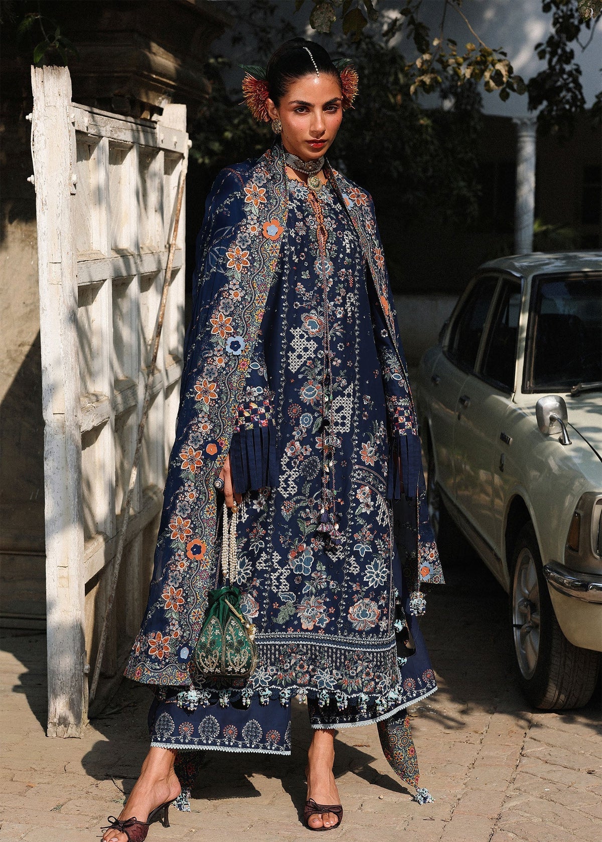 3pcs Hussain Rehar Blue New lawn