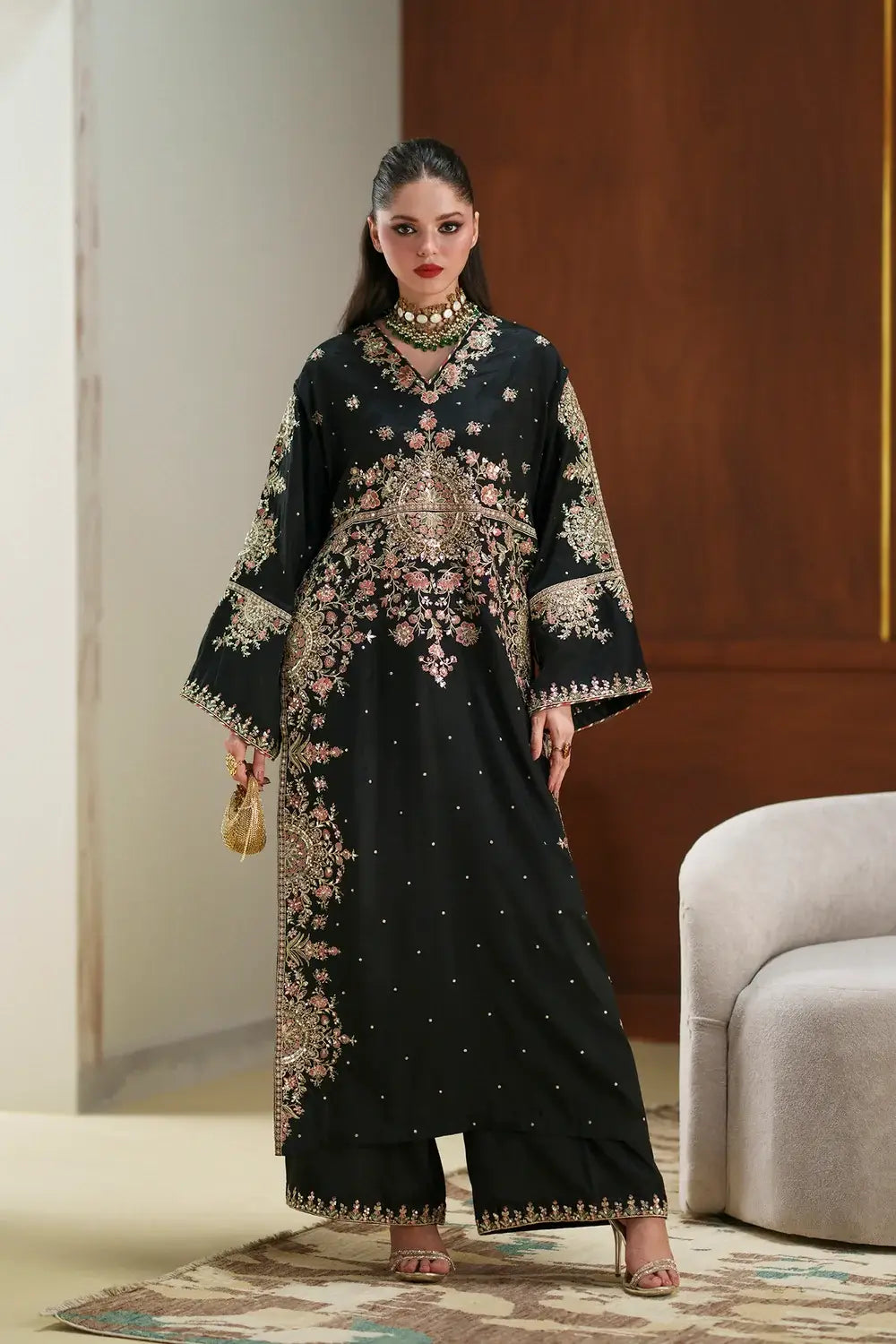 2pcs Ethnic Viral Belt Embroidery Silk