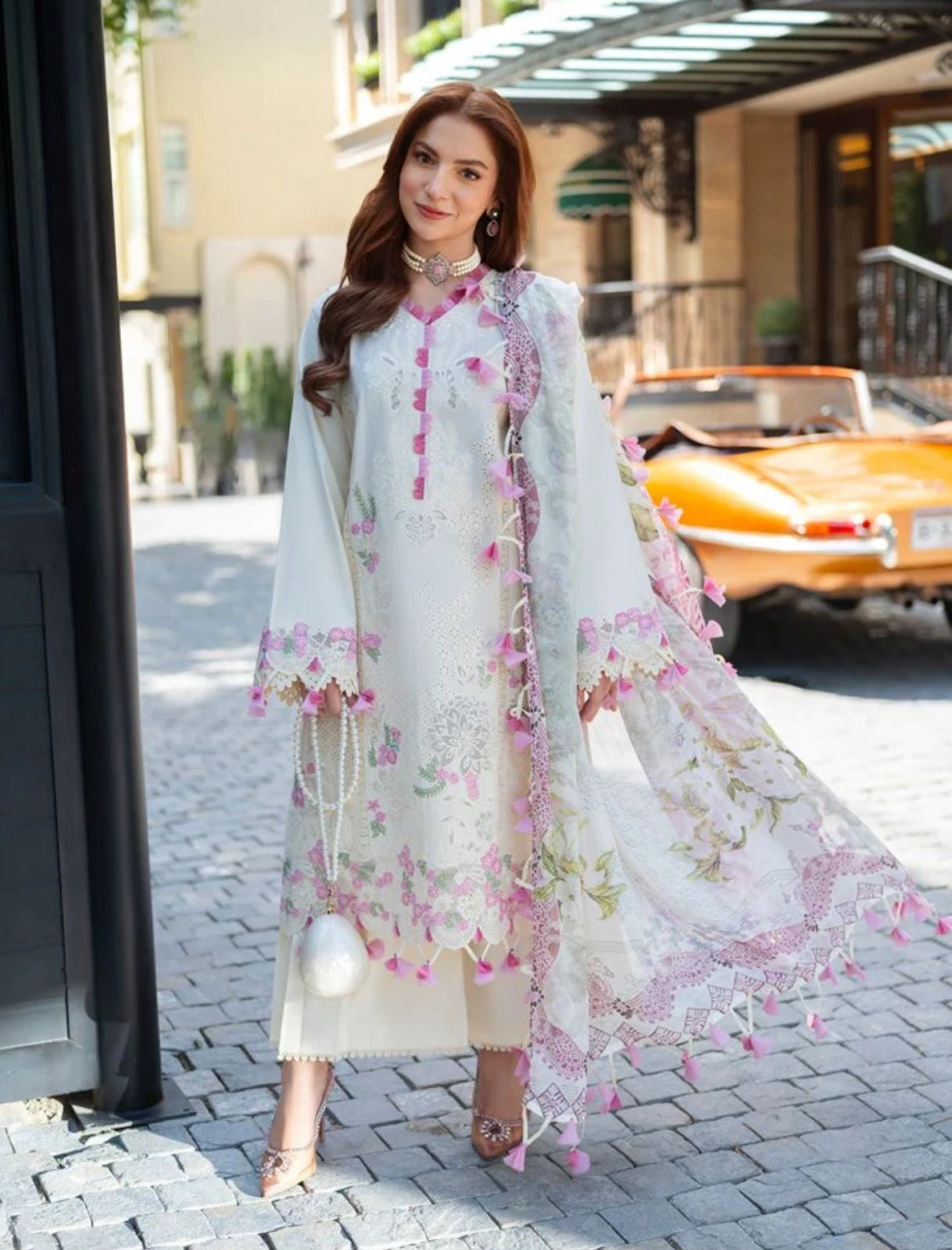 3pcs Jade Dananer Cream lawn