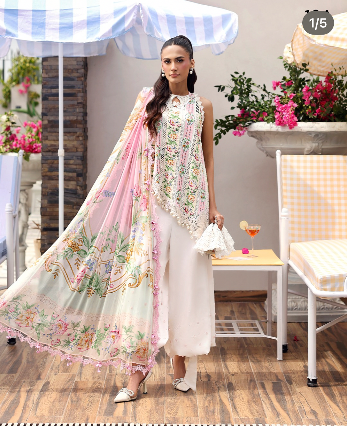 3pcs MB Vertical prints lawn