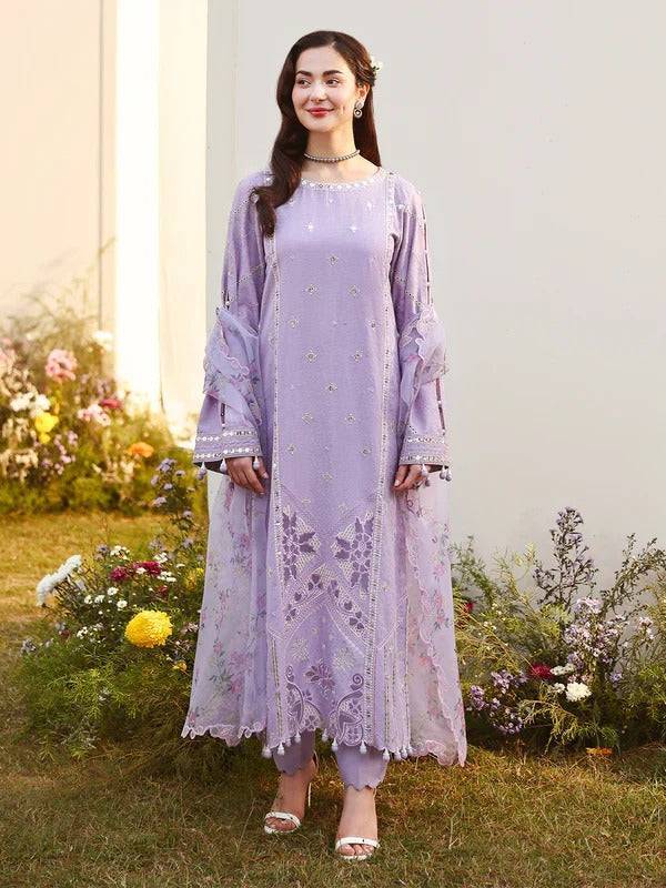 3pcs Lilac Rangreza Hania lawn