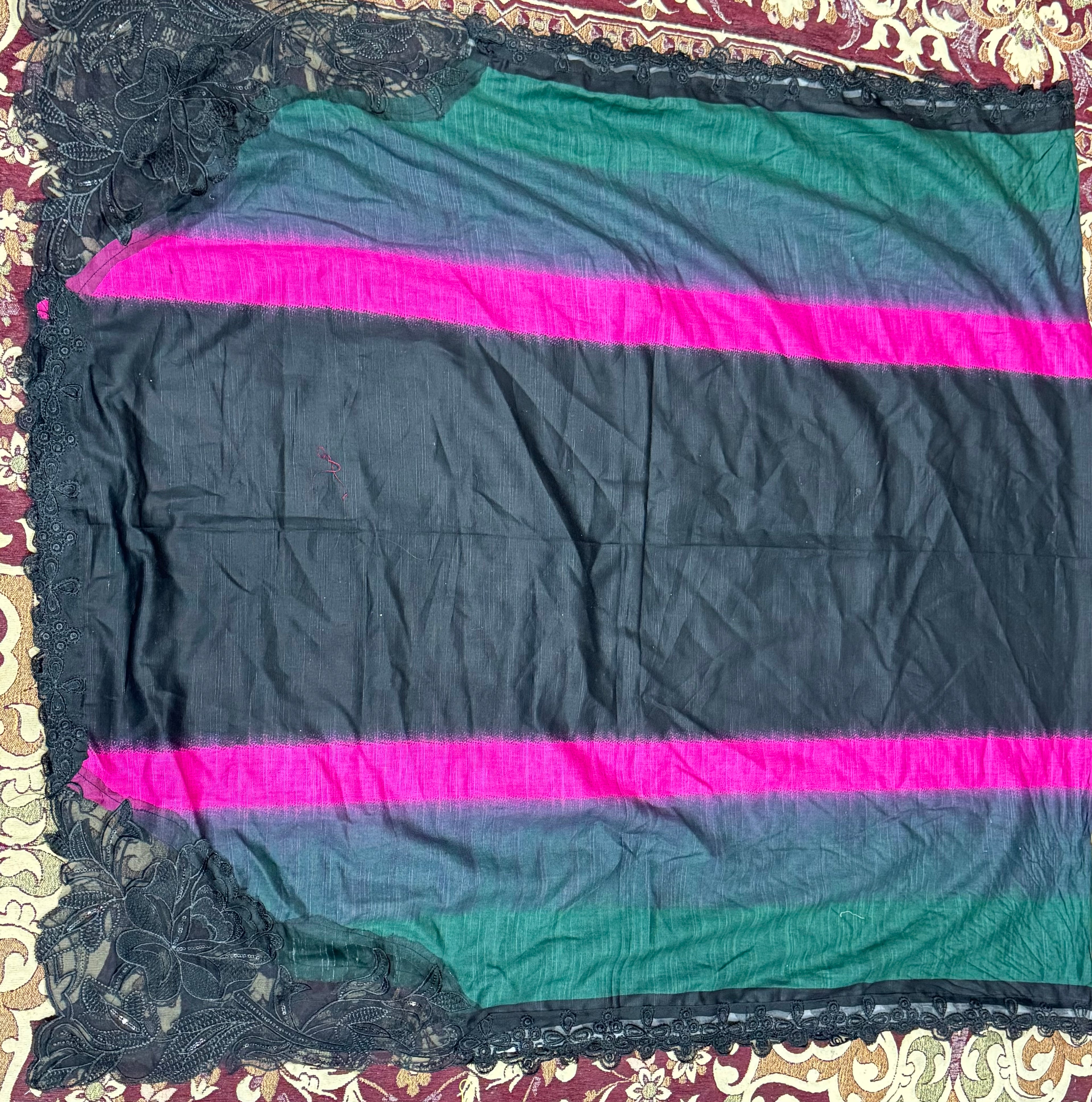 3pcs iznik cutowork dupata Khaddar Embroidered