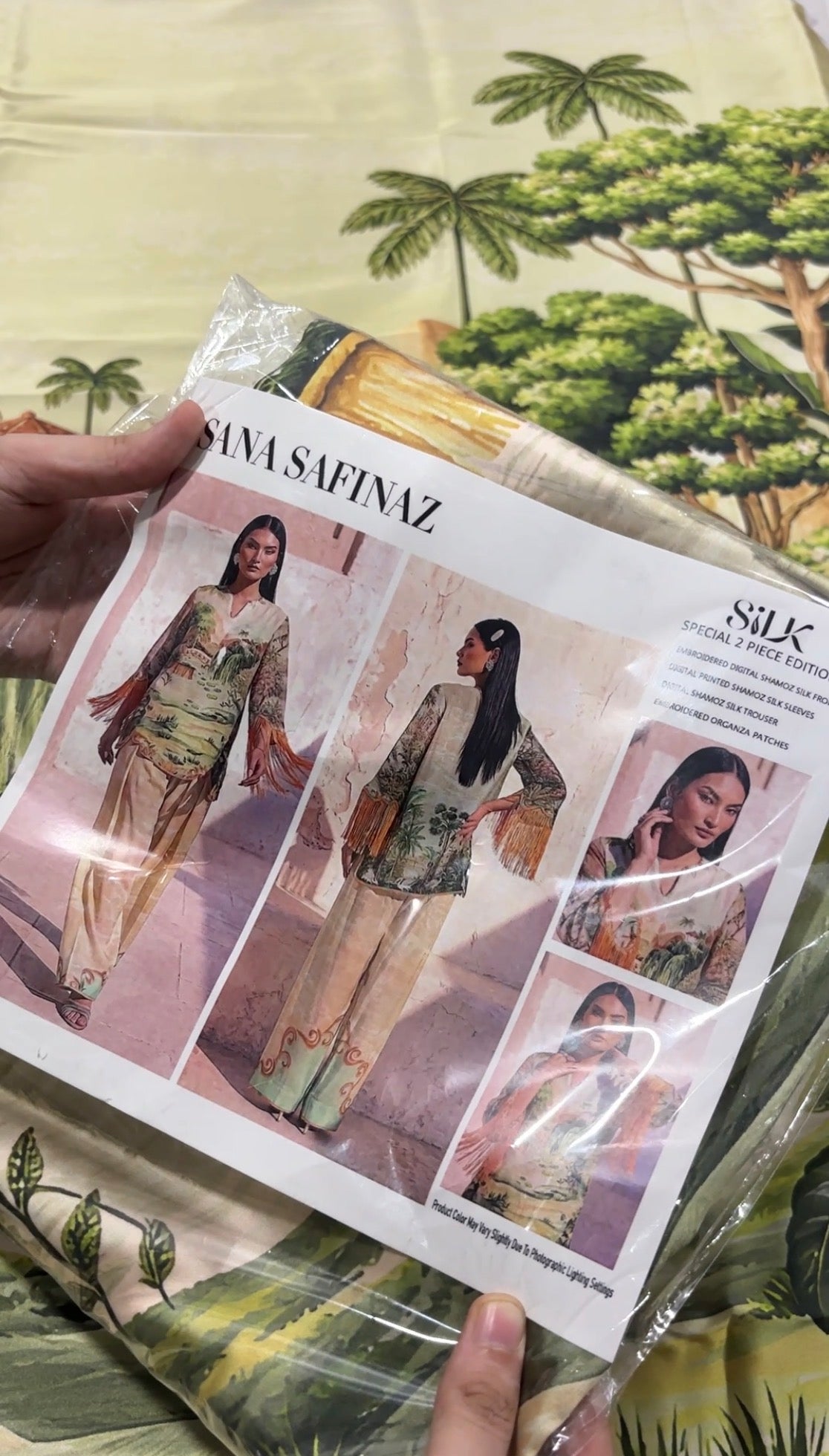 2pcs Sana Safinaz River Print 3D Effect