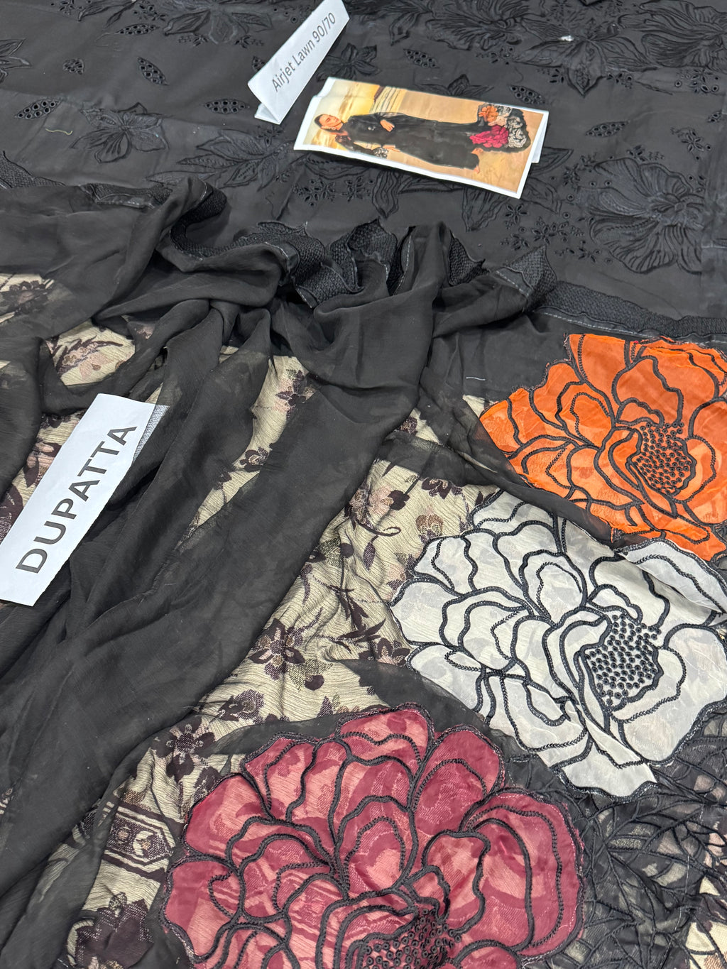3pcs Rangrasiya Black