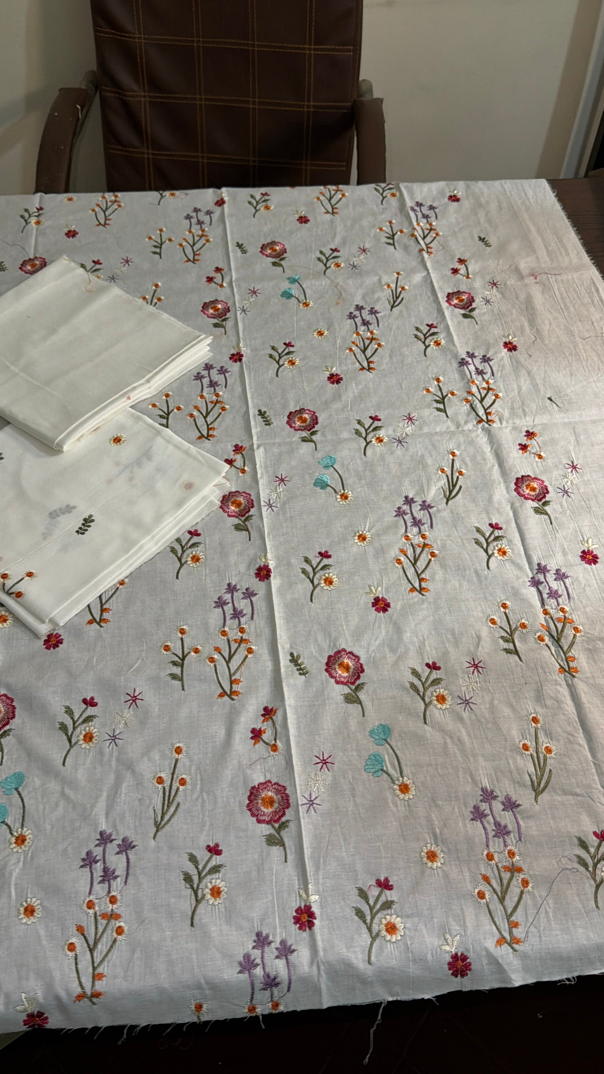 2pcs India Boti pure white lawn
