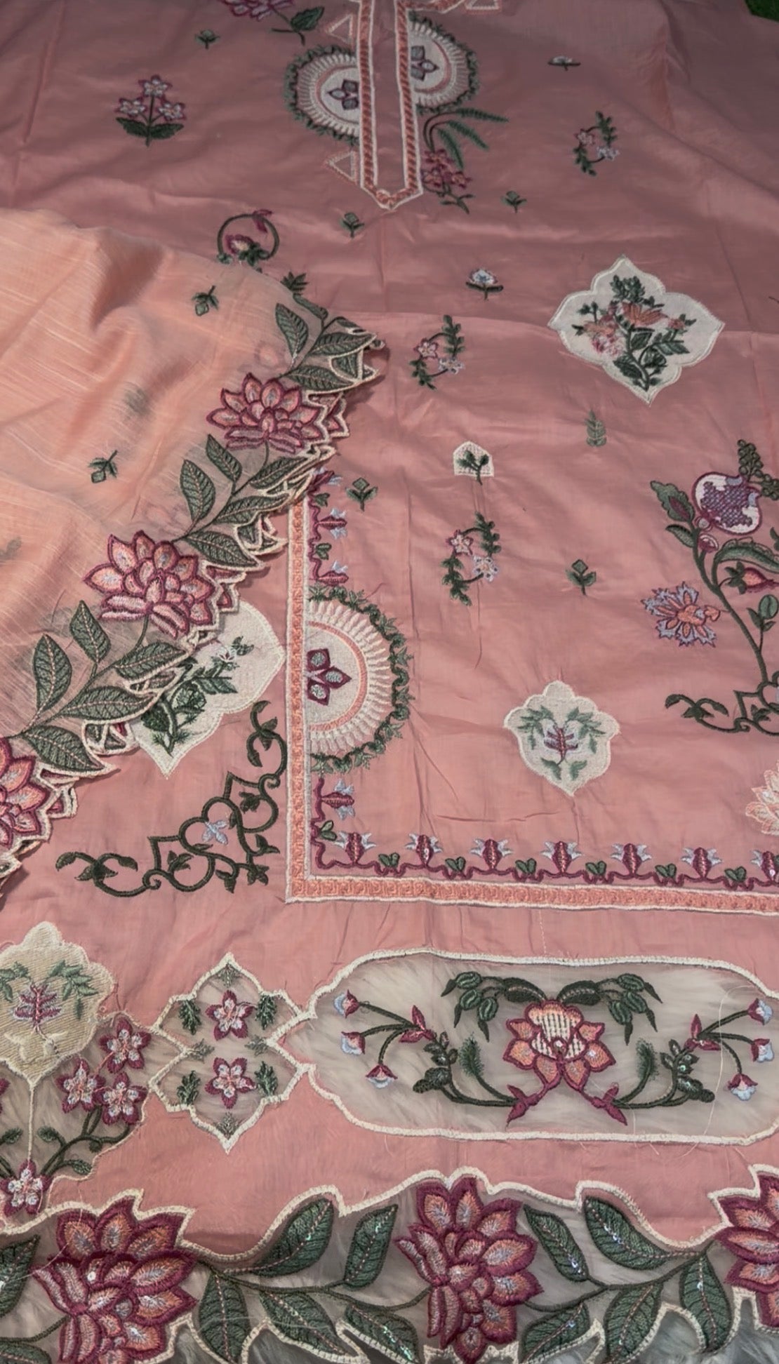 3pcs Maryum Nawaz Ethnic lawn dupata