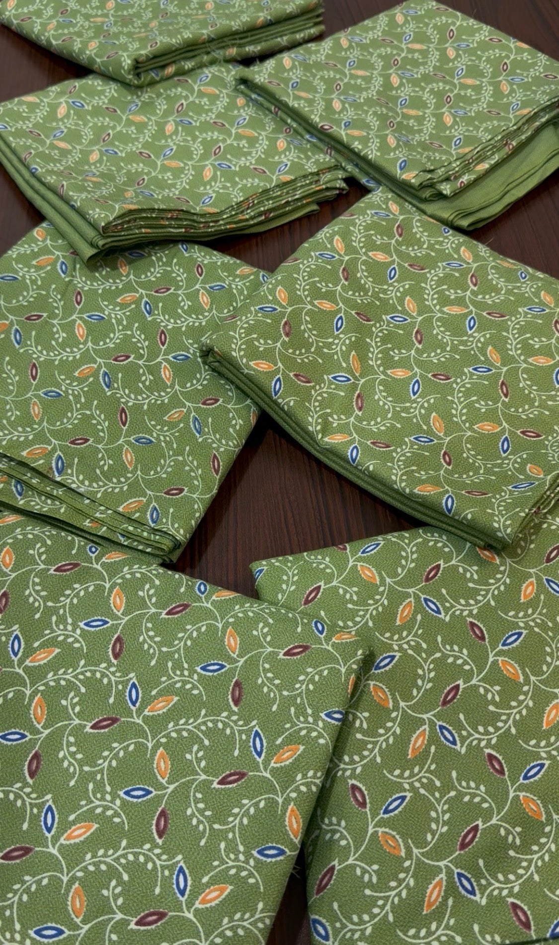 2pcs Pista Print with Multi colors Dhanak