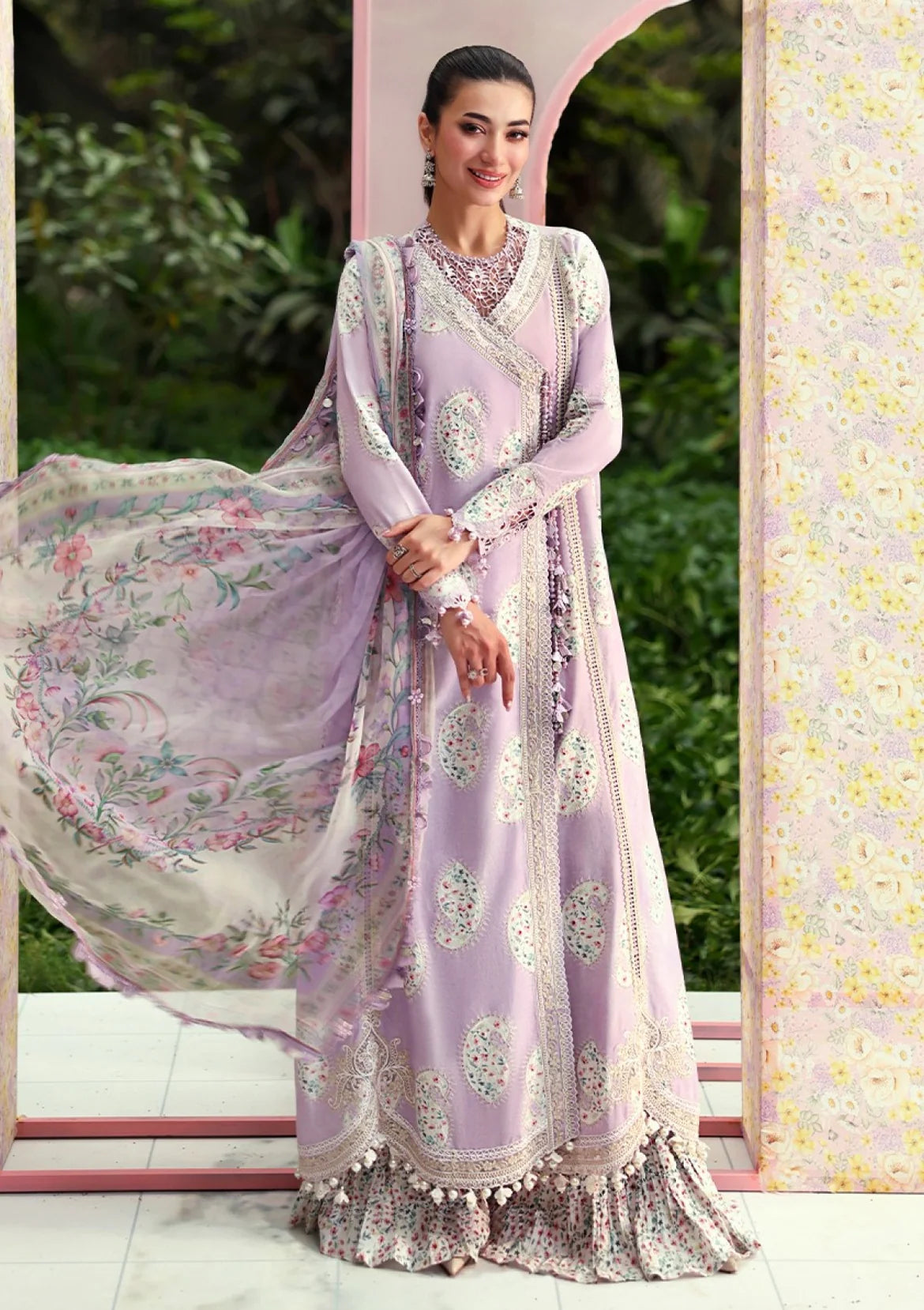 3pcs Lilac Emb Kreela lawn