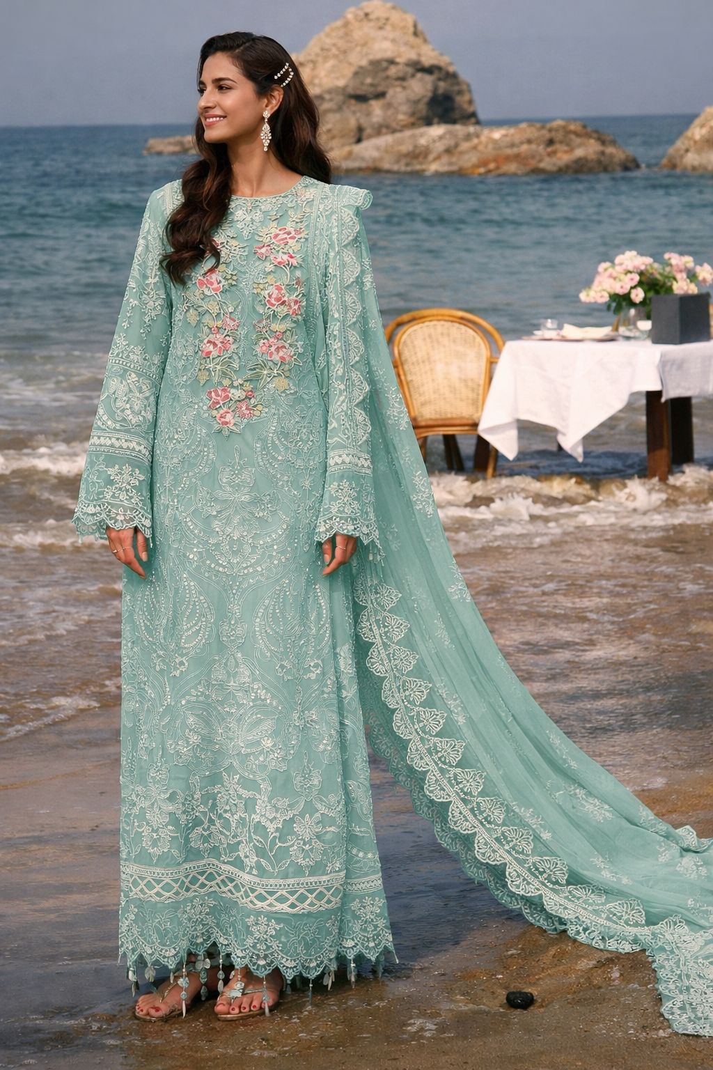 3pcs Imrozia Emb sky