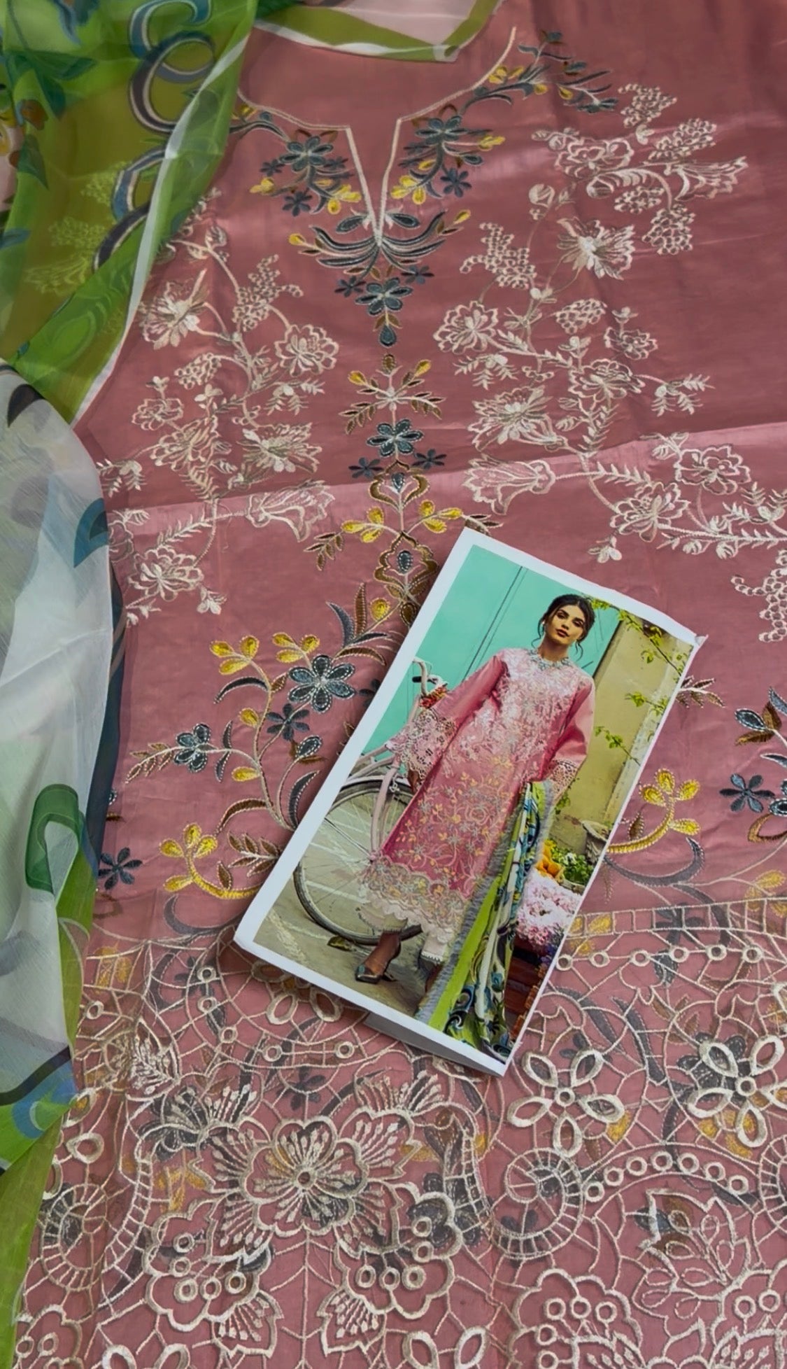 3pcs Powder Pink Mushq lawn