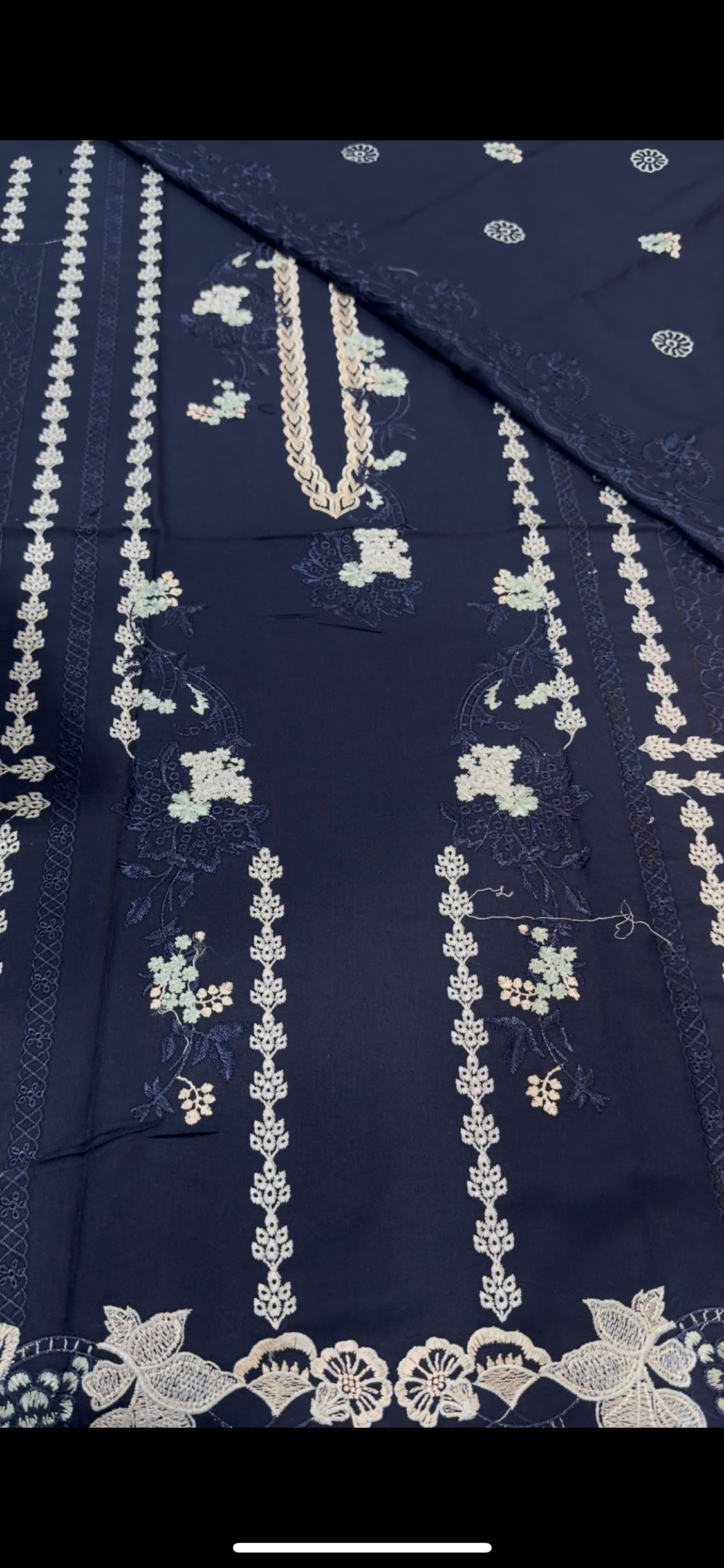 3pcs Saira Rizwan Blue Embroidered Slp Dhanak