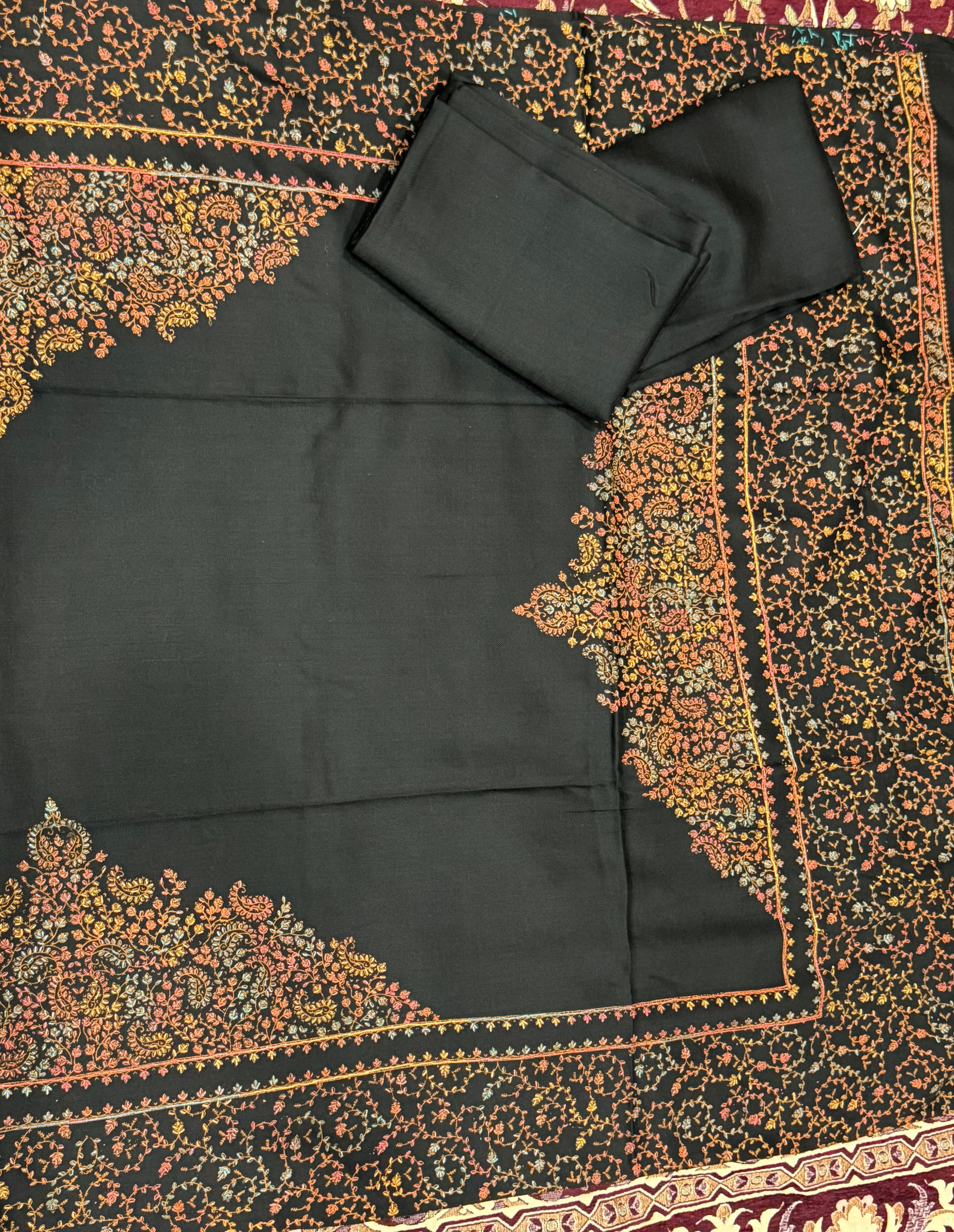 3pcs Kashmiri Handmade Black