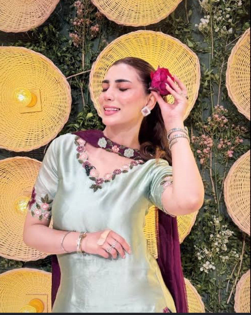 3pcs Nazish Jhangir Silk Emb