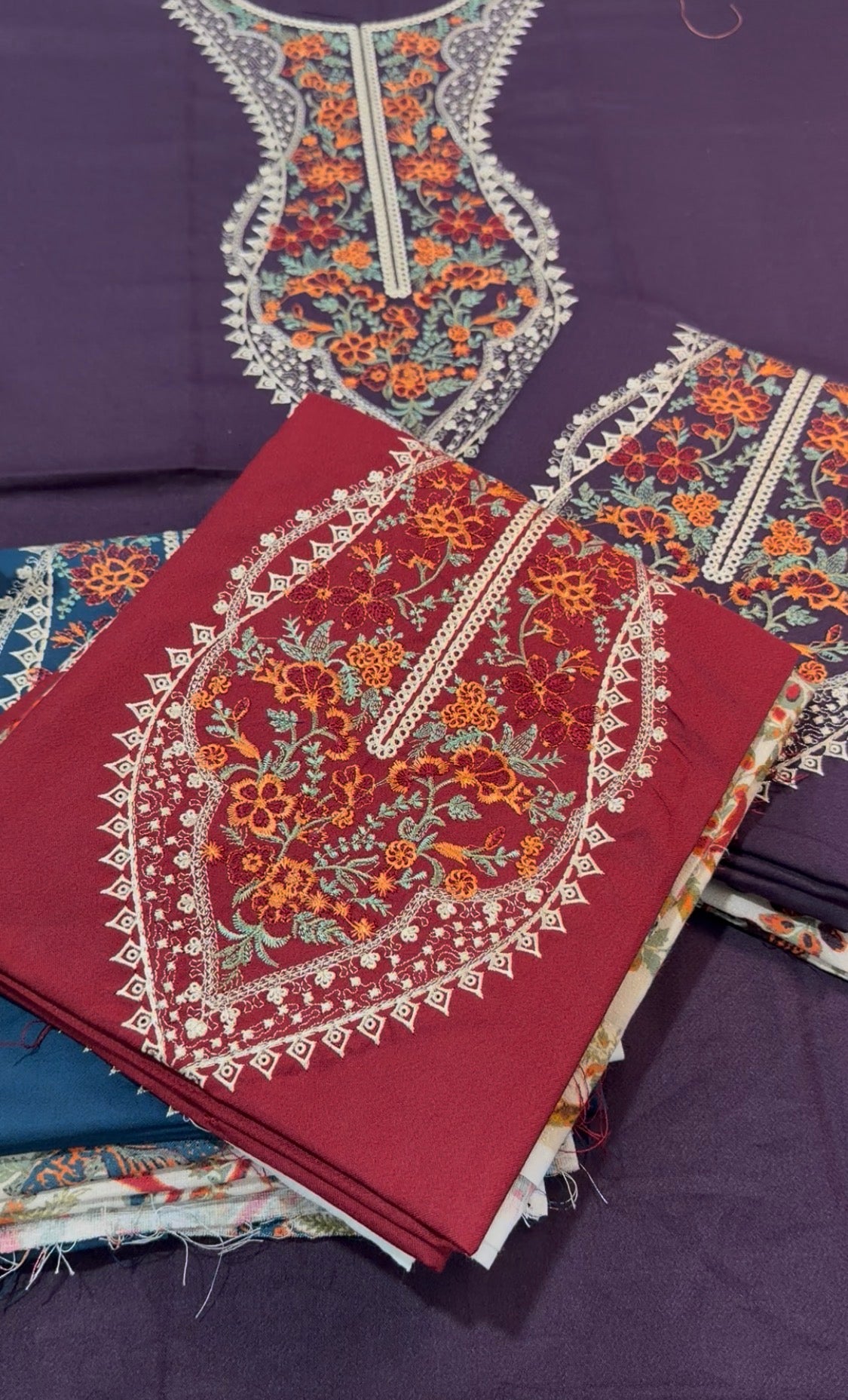 2pcs Dhanak Aneelas With Print Trouser