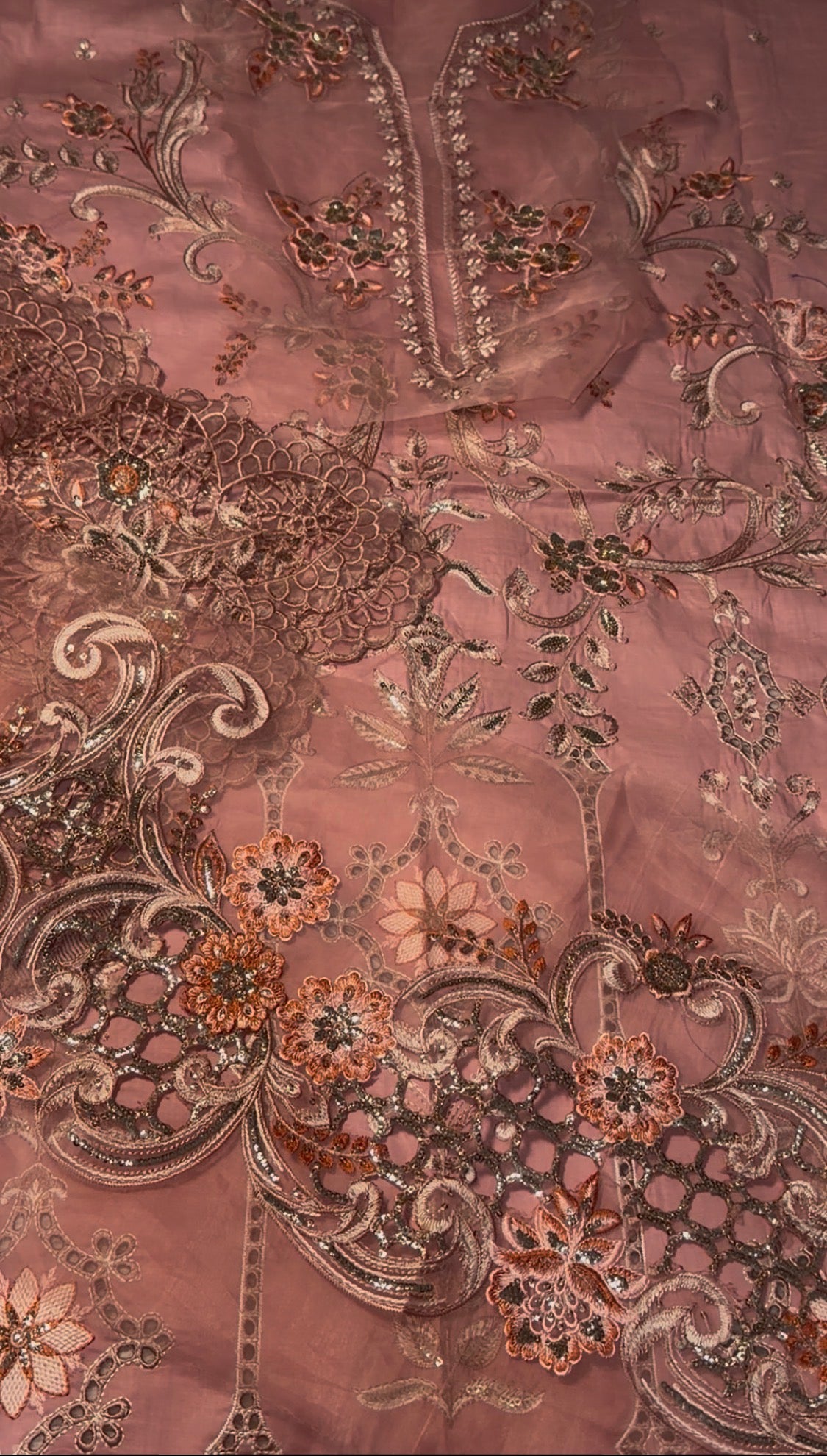 3pcs Maria B Tea pink fancy lawn