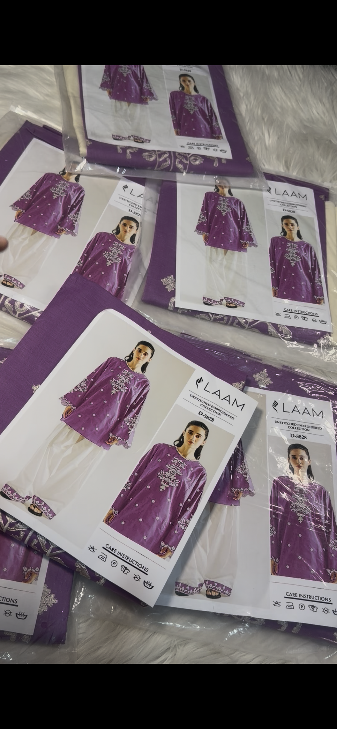 2pcs Laam Lilac emb lawn
