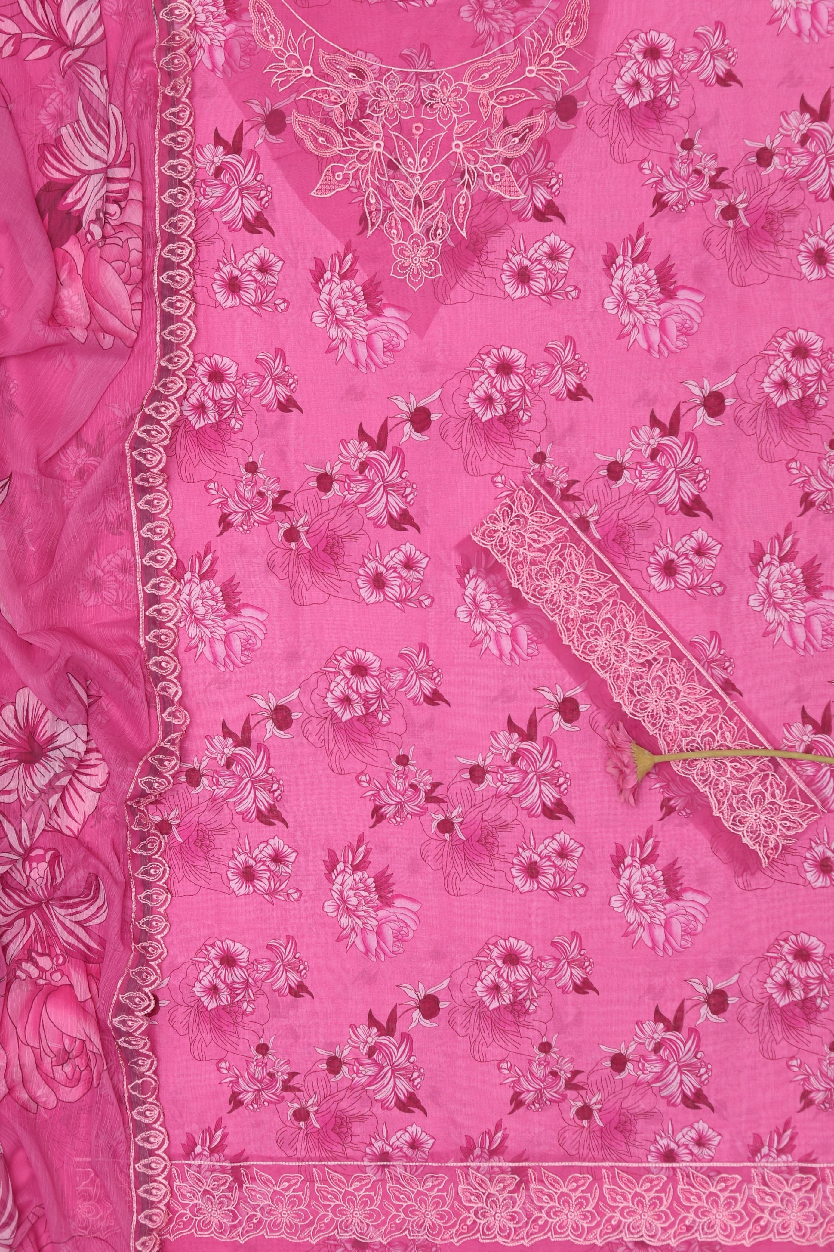 3pcs Farshy Pink lawn