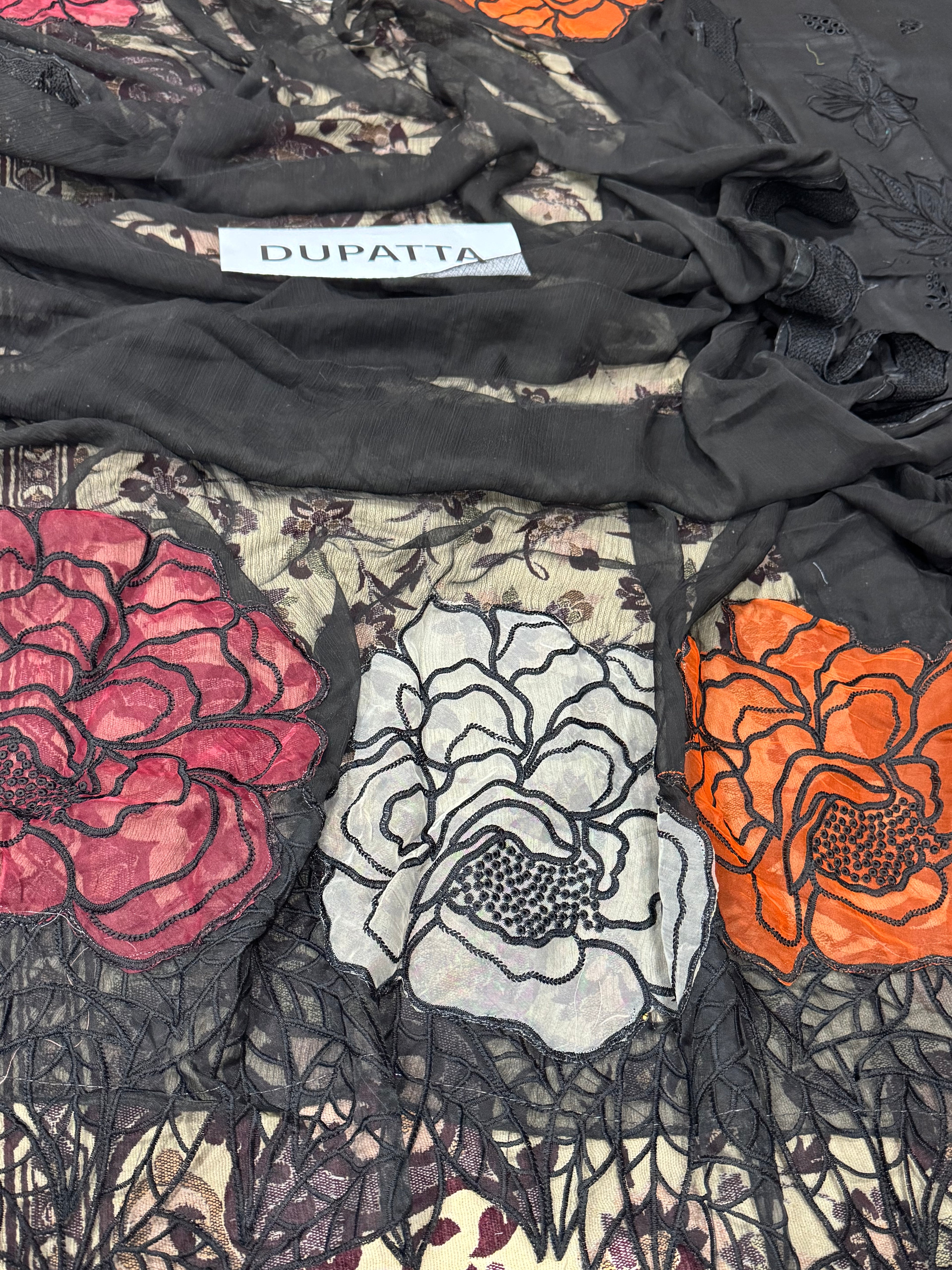 3pcs Rangrasiya Black
