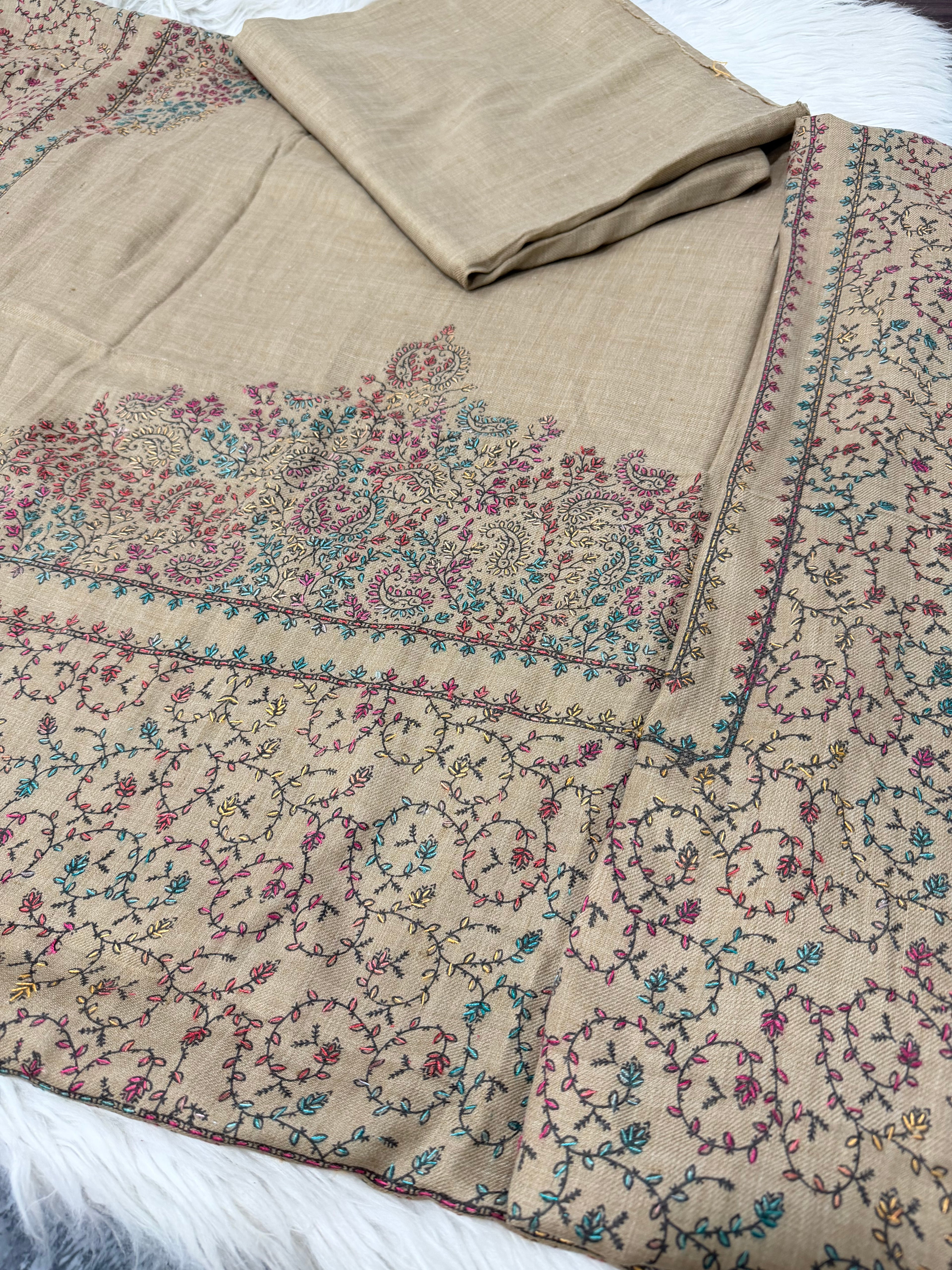 3pcs Kacha Tanka Wool Embroidered Winter