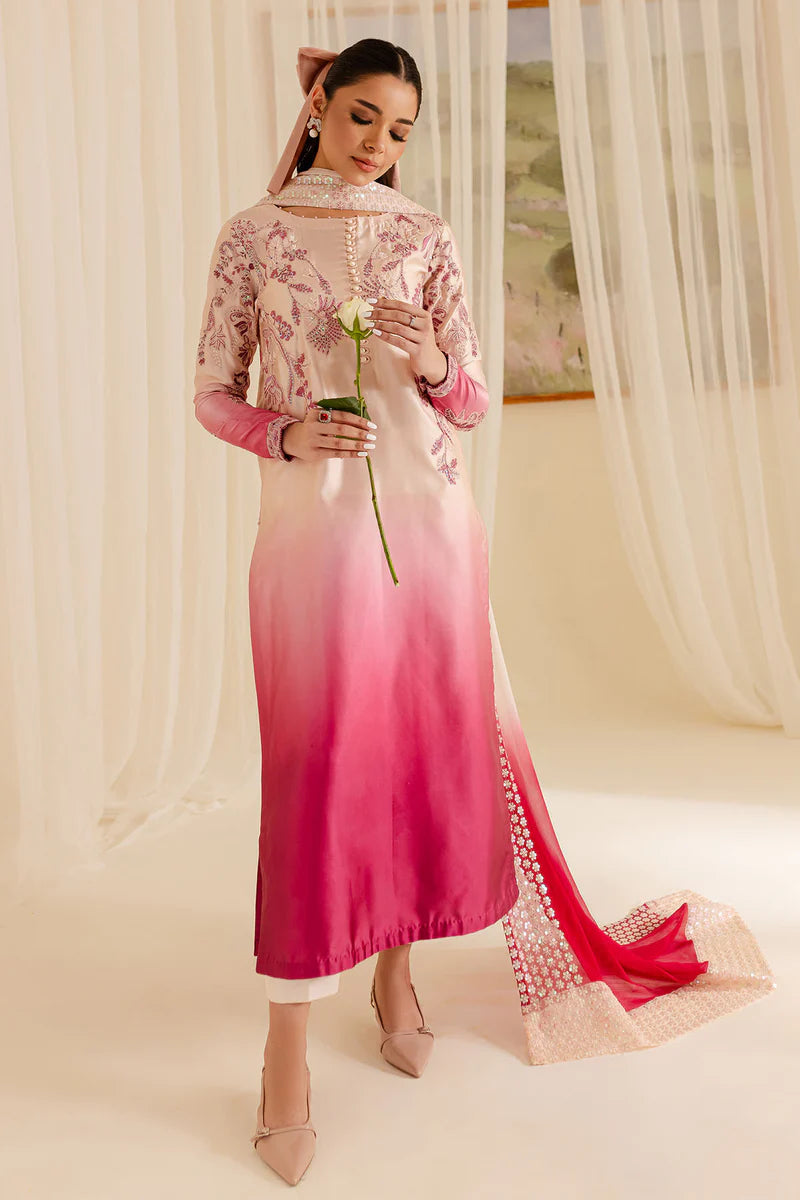 3pcs Nureh Pink Die Tie lawn