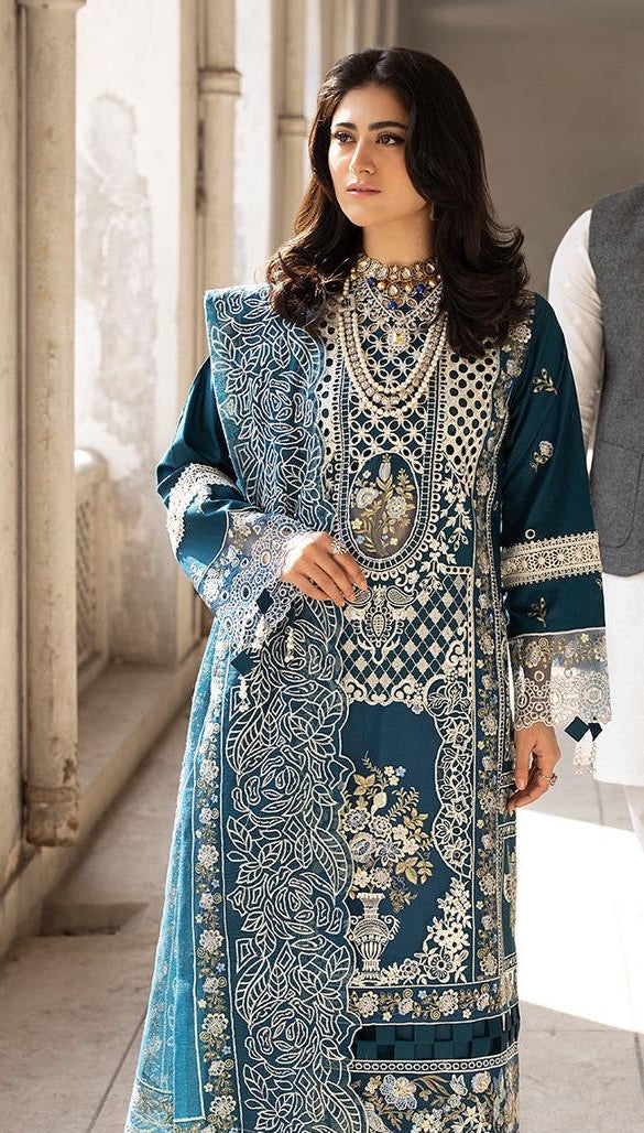 3pcs Lawn Mahnur Moonlight