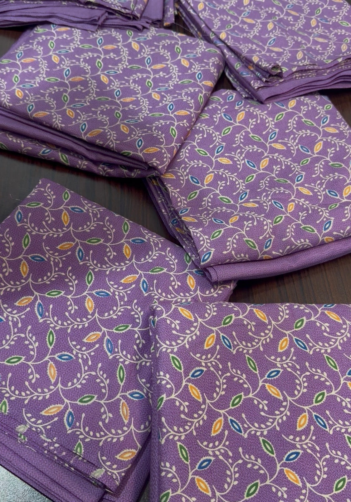 2pcs Dhanak Lilac  With Multi paste print