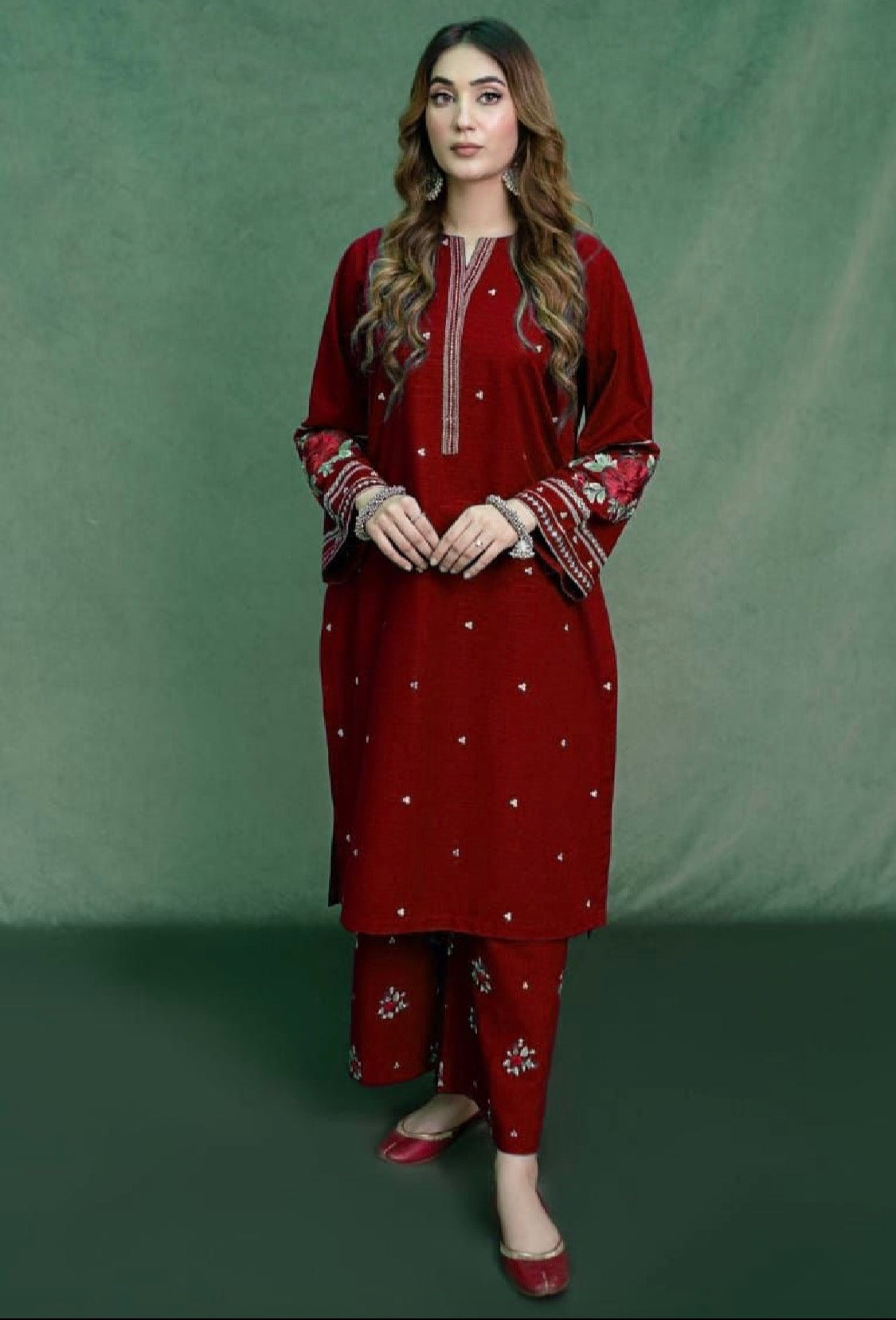 2pcs Mehroon Arc lawn
