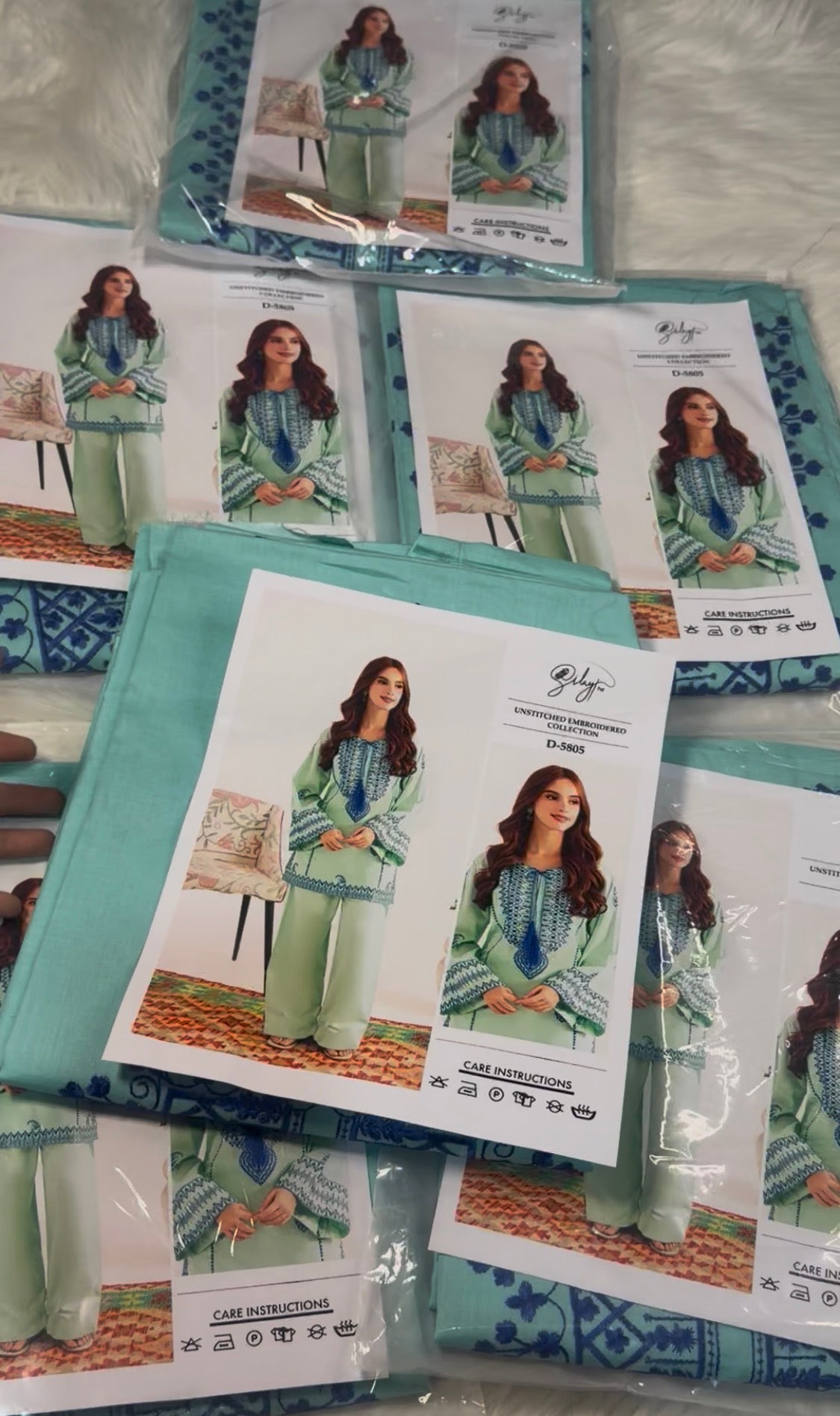 2pcs Silai sea Green lawn