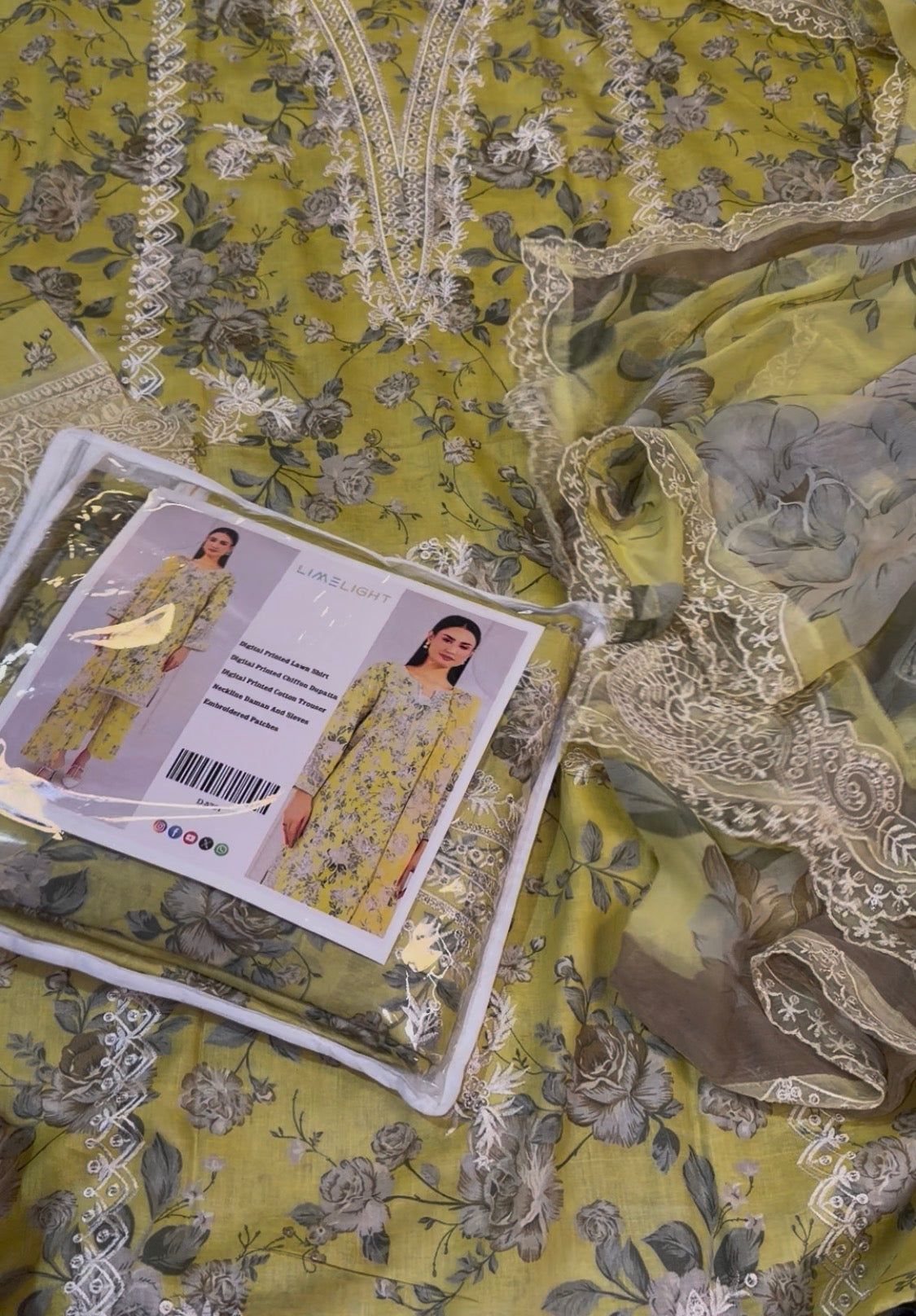 3pcs limelight lemon lawn