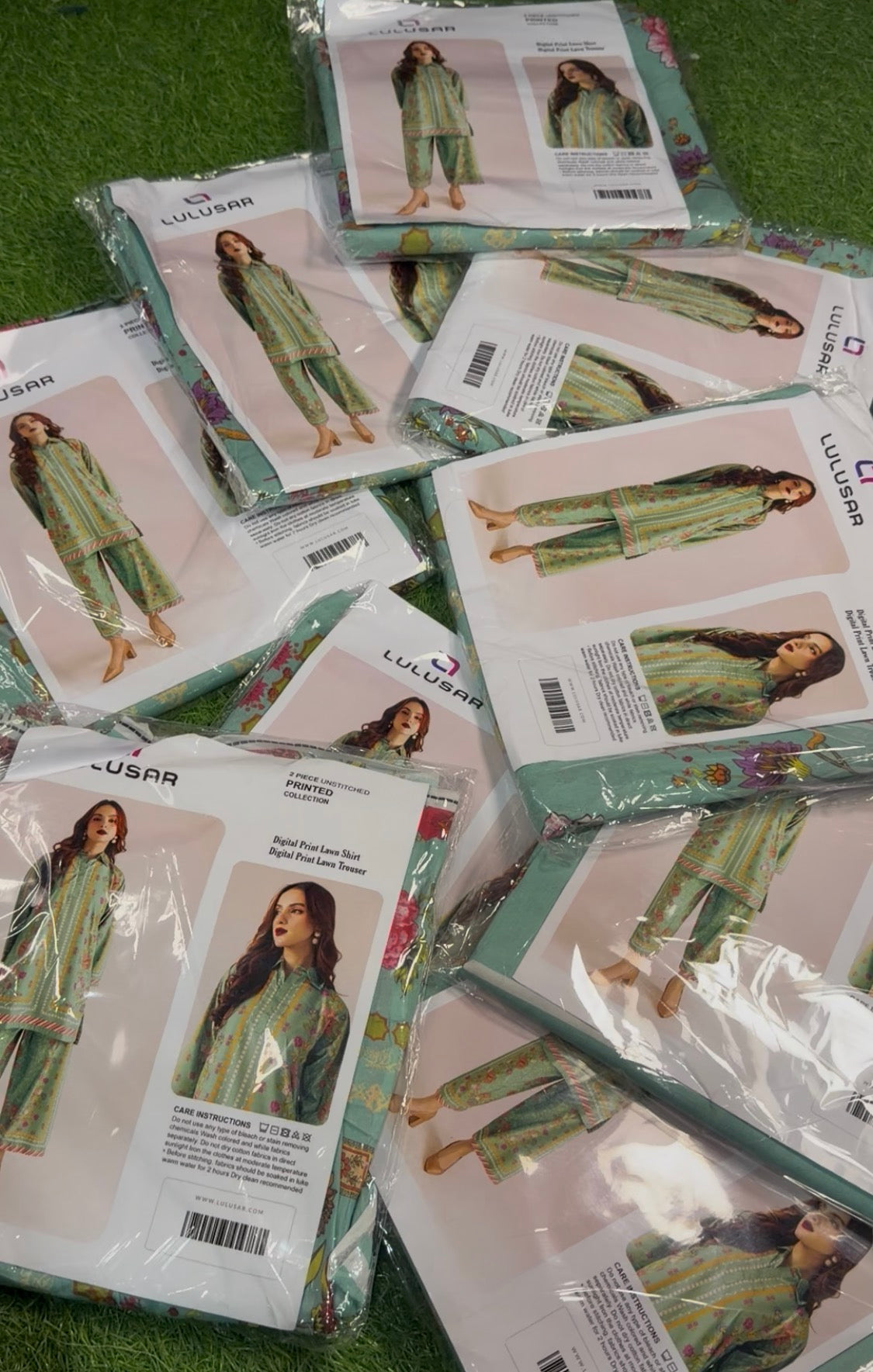2pcs lulusar [02] lawn printed