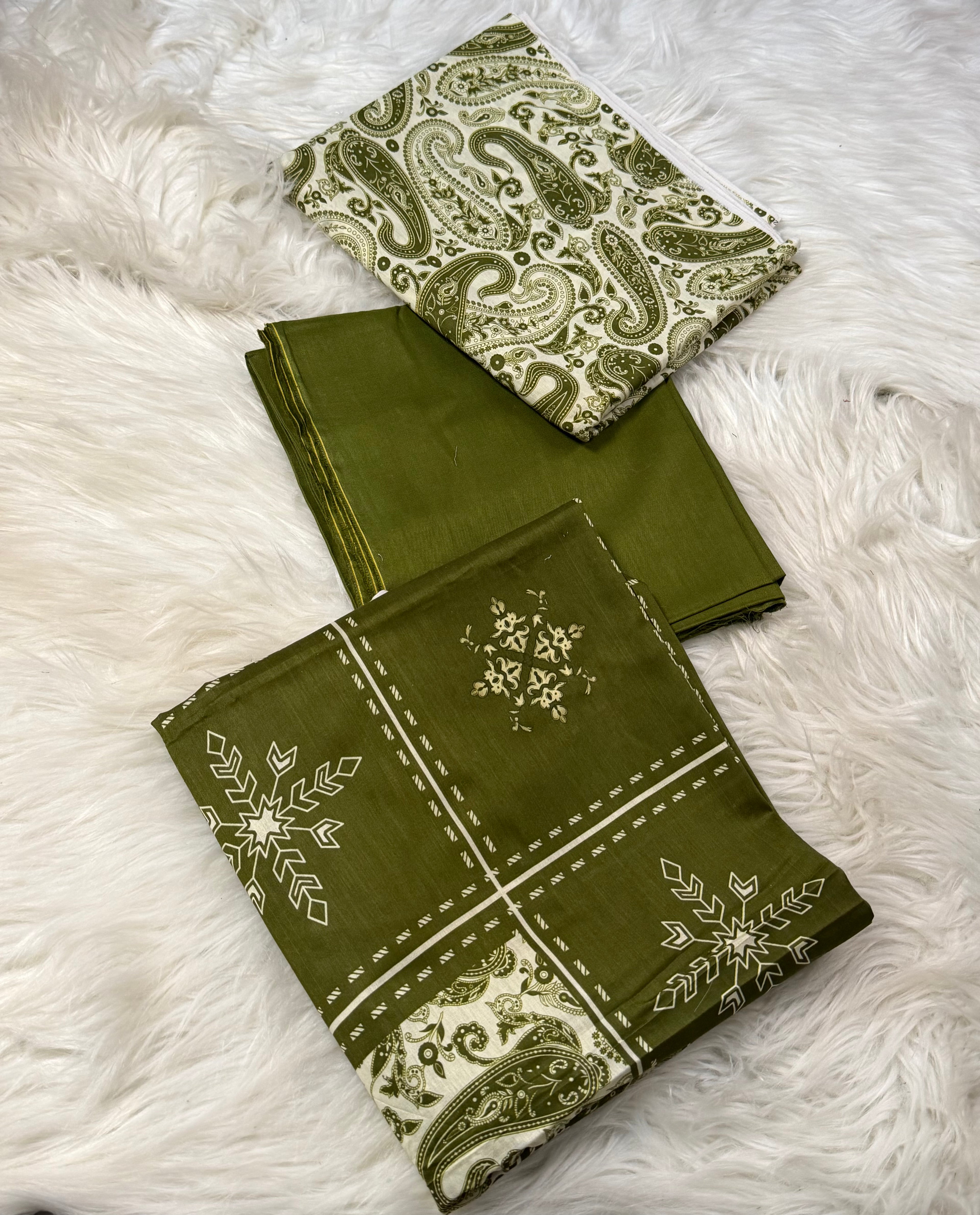 3pcs Mehndiya binsaeed keri lawn